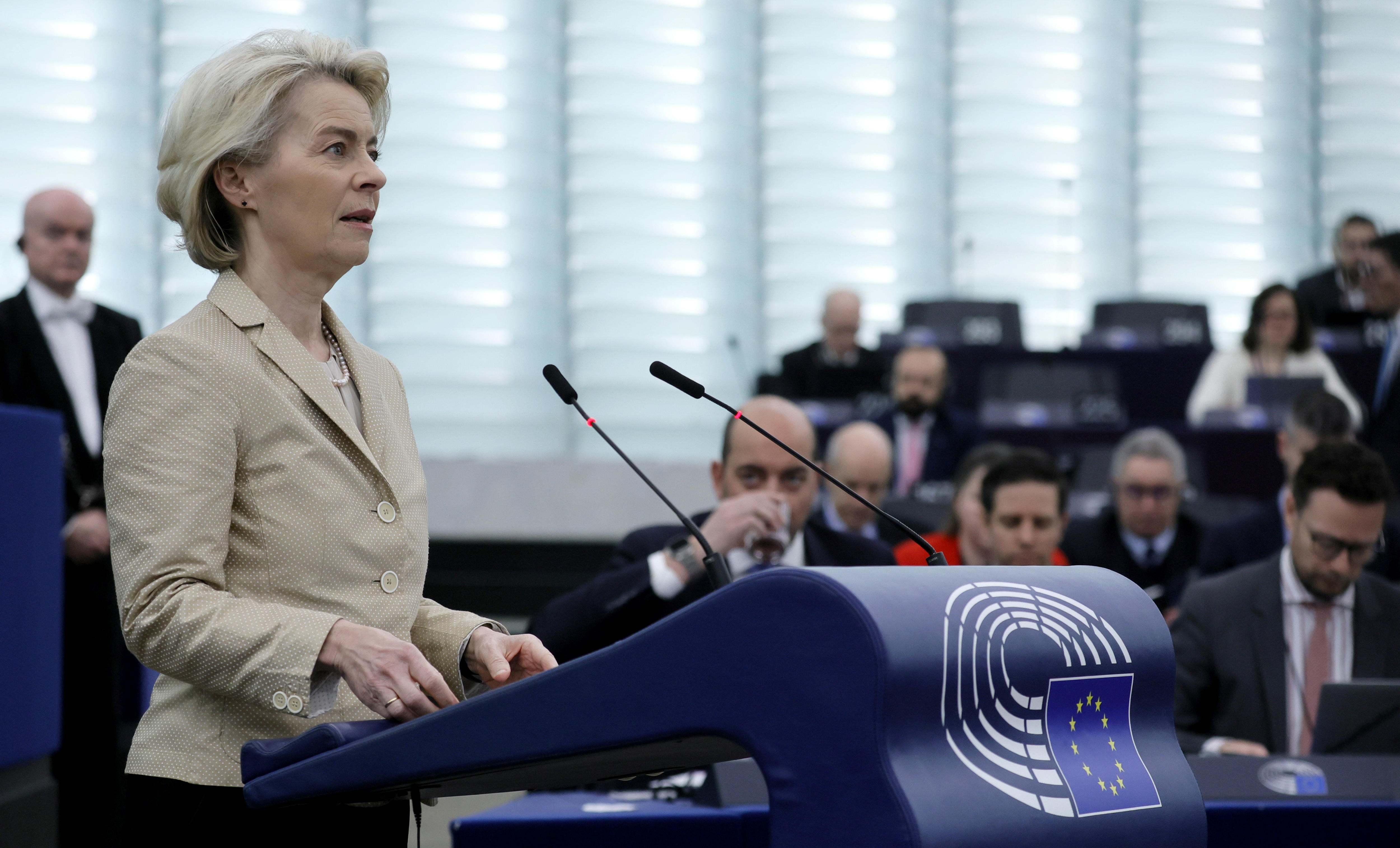 La presidenta de la Comisión Europea, Ursula von der Leyen.