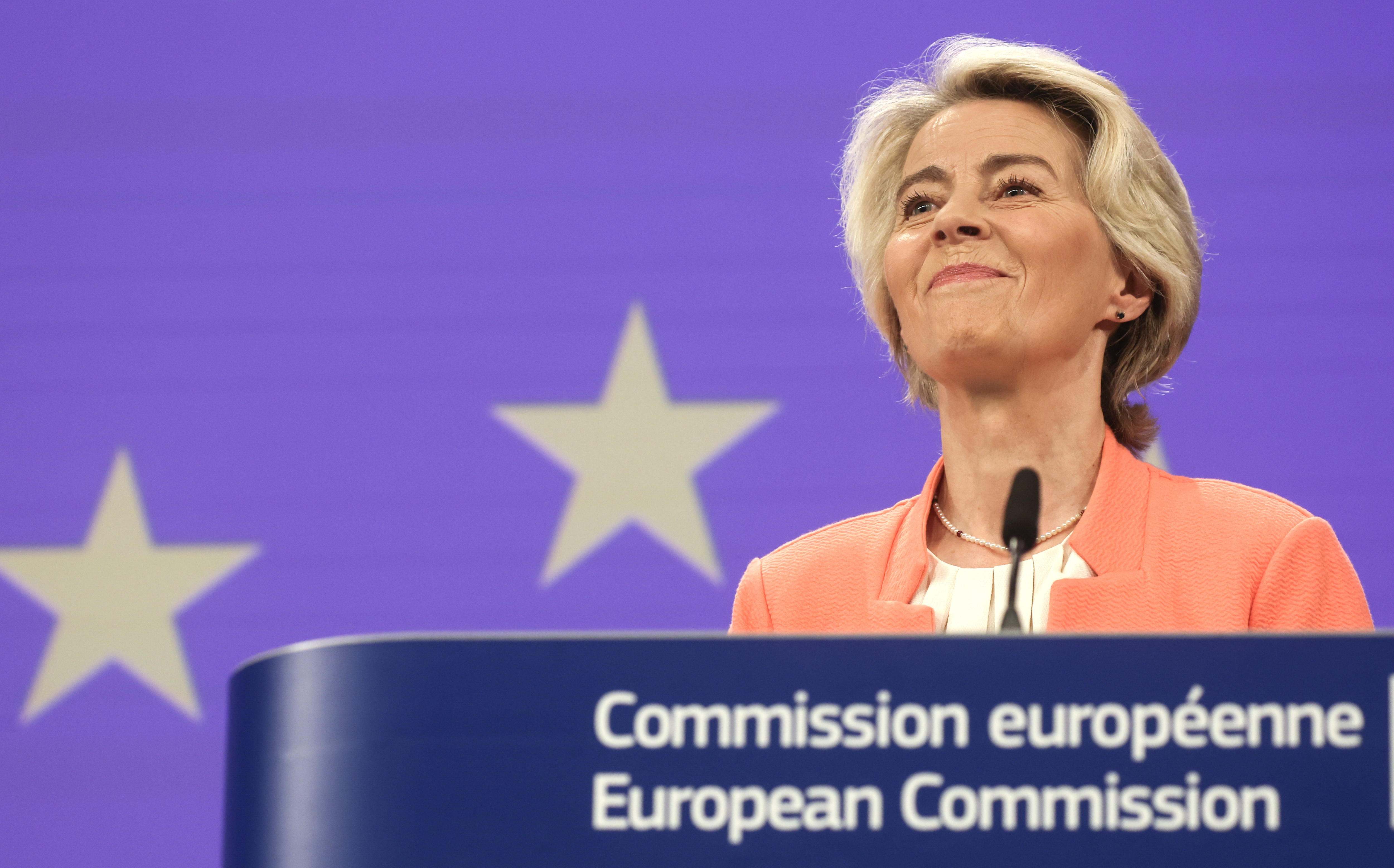 La presidenta de la Comisión Europea, Ursula von der Leyen.
