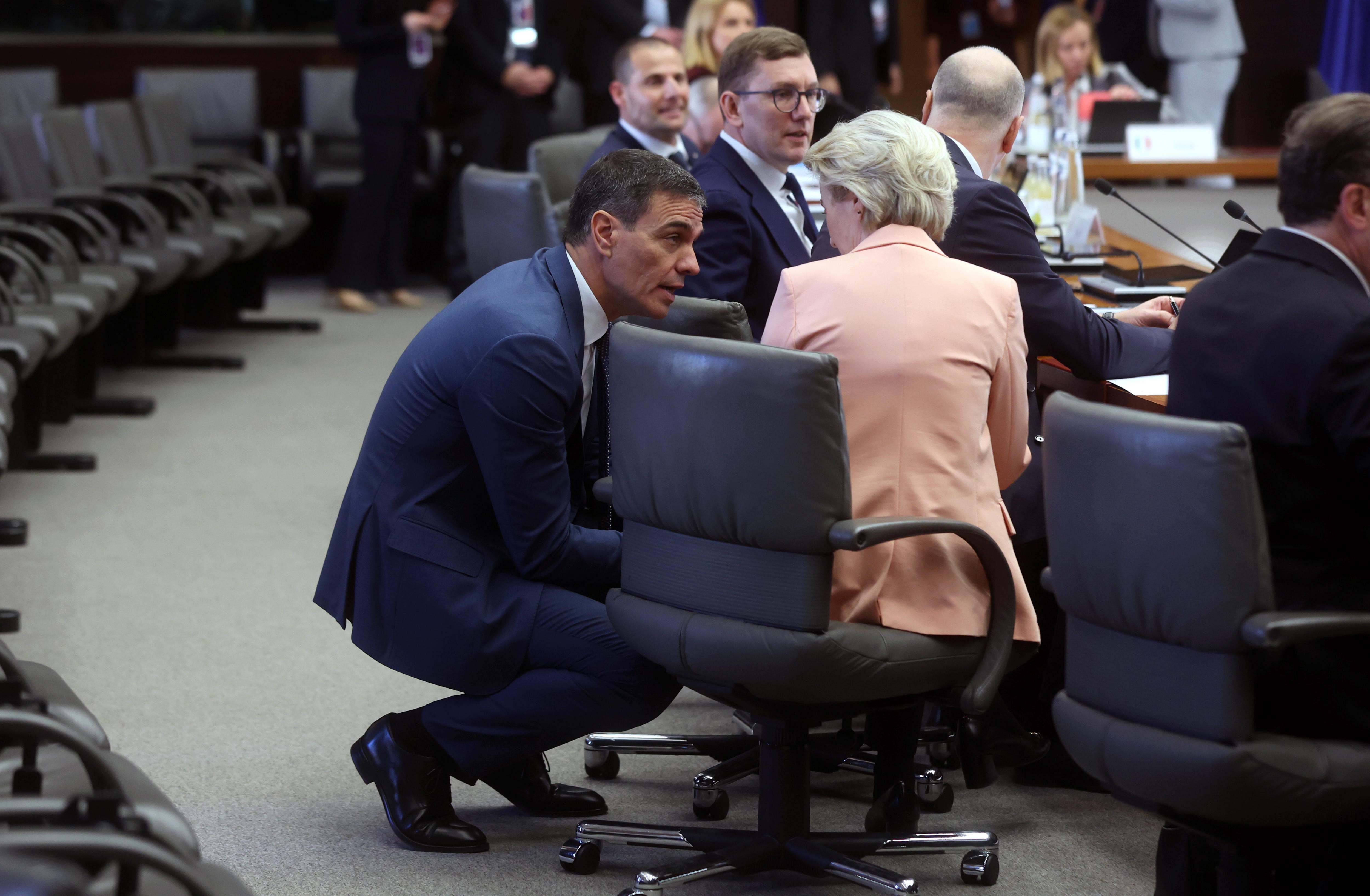 El presidente del Gobierno, Pedro Sánchez y la presidenta de la Comisión Europea, Ursula von der Leyen.