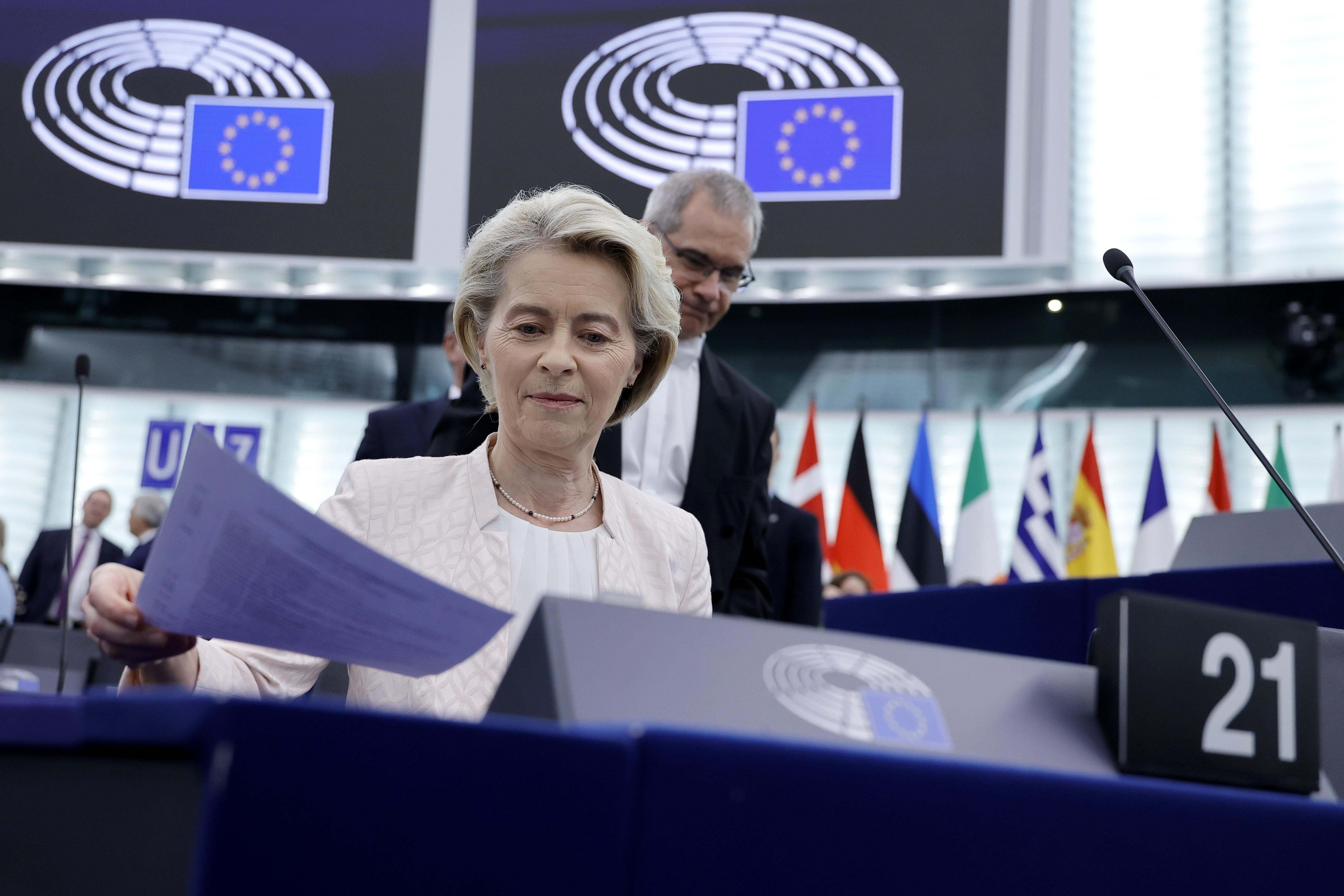 La presidenta de la Comisión Europea, Ursula von der Leyen.