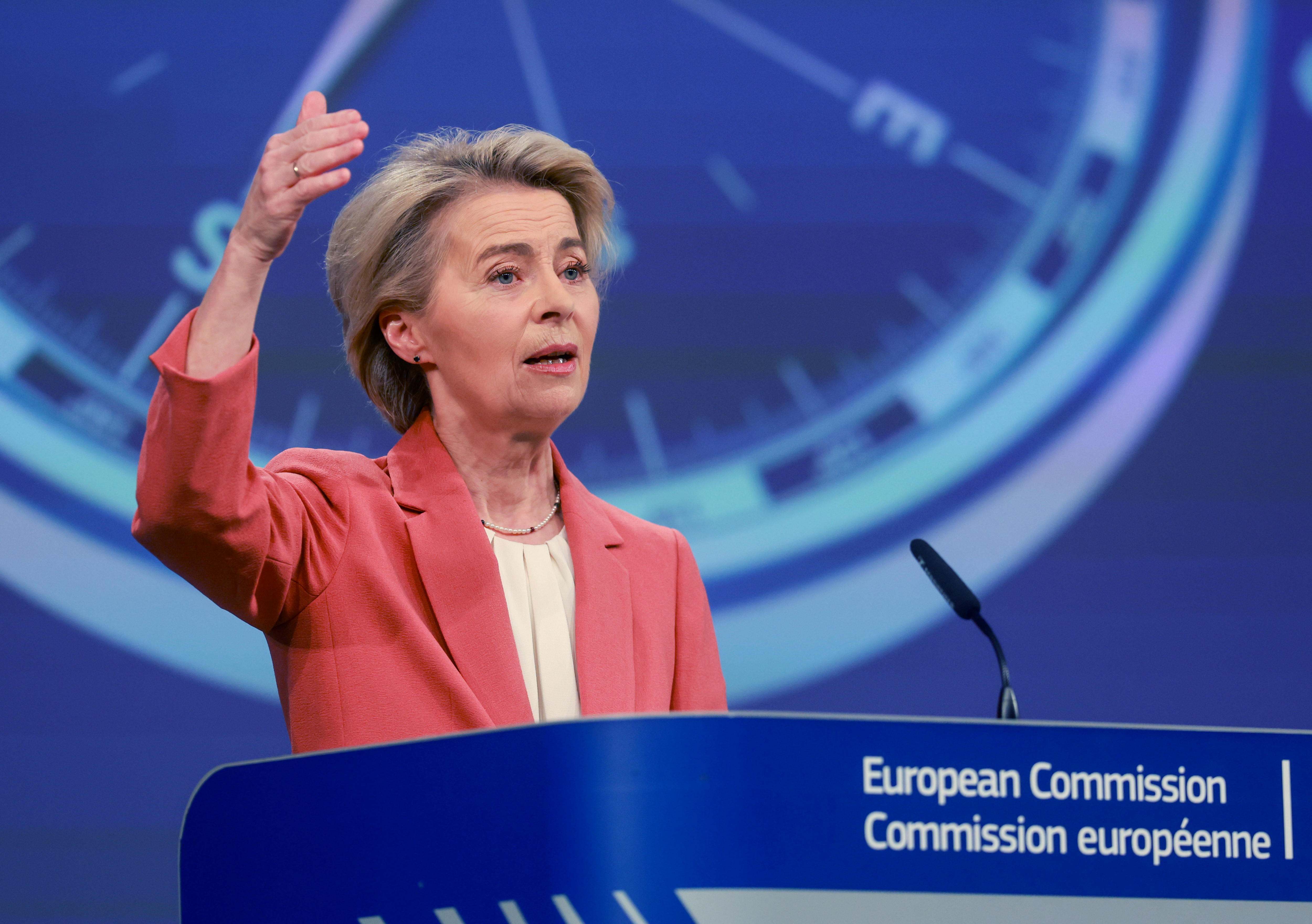 La presidenta de la Comisión Europea, Ursula von der Leyen.