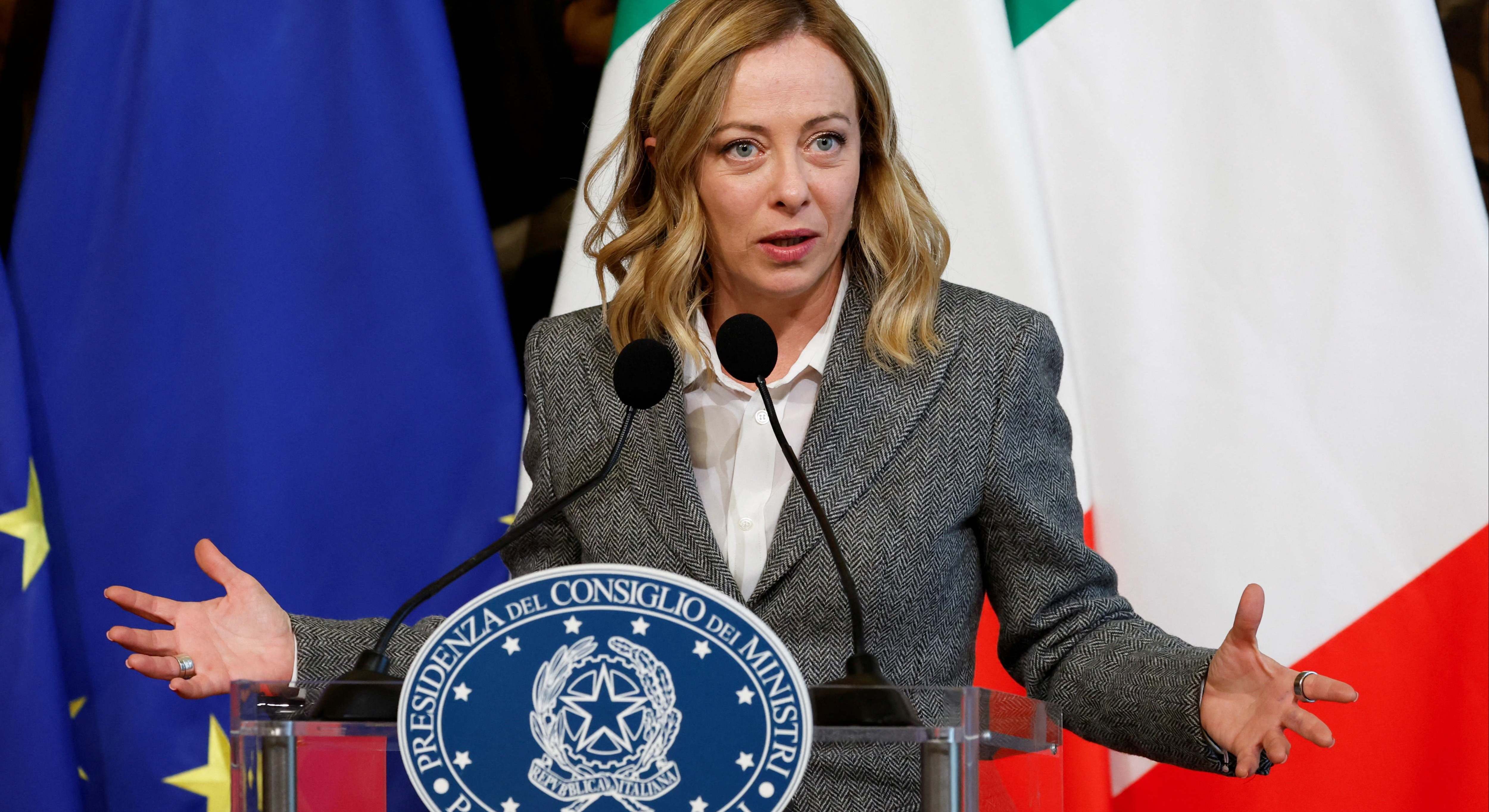 Giorgia Meloni, presidenta del Gobierno de Italia. reuters