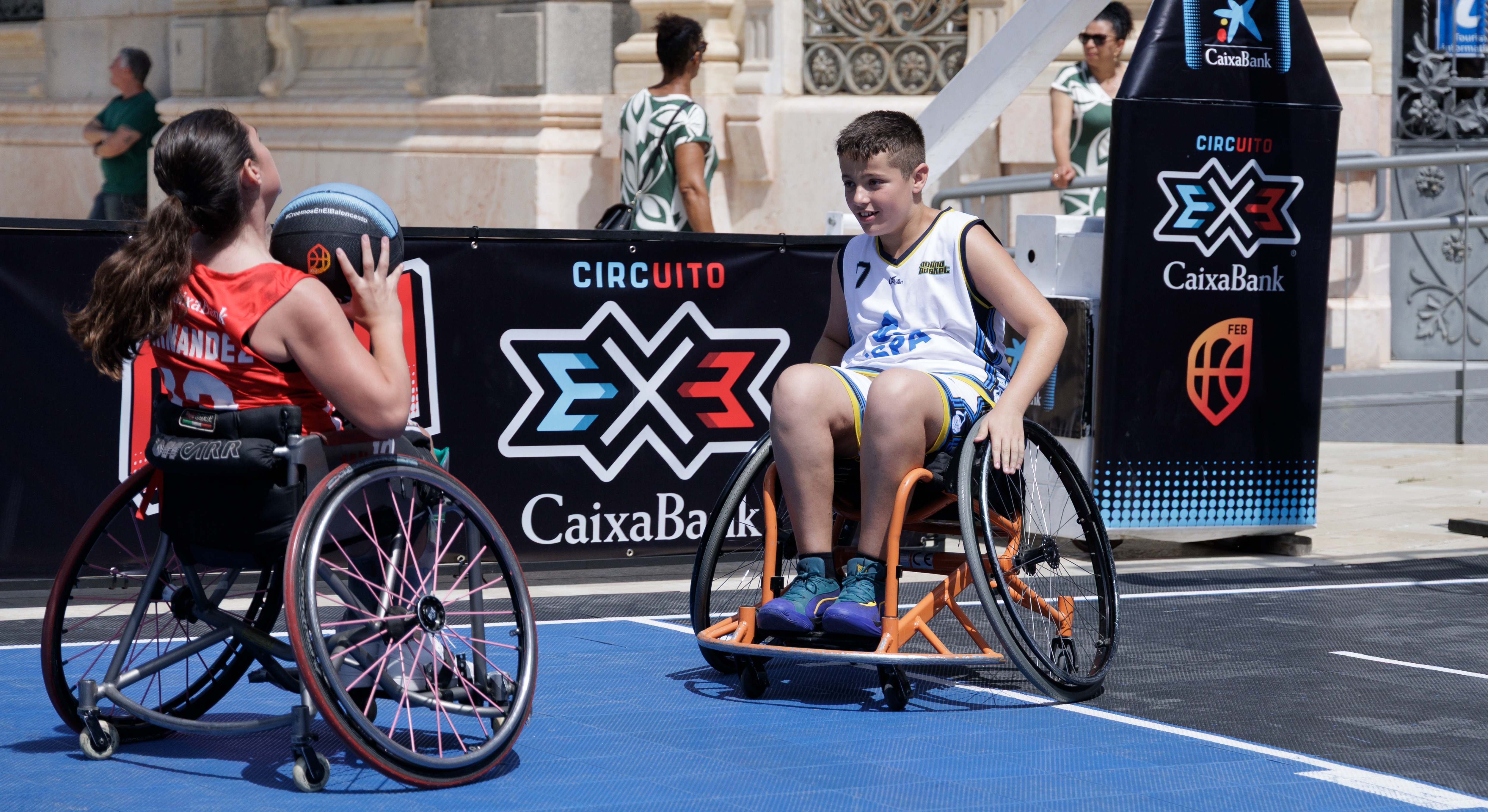 Imagen de un partido del Circuito 3x3 CaixaBank 2025. FEB
