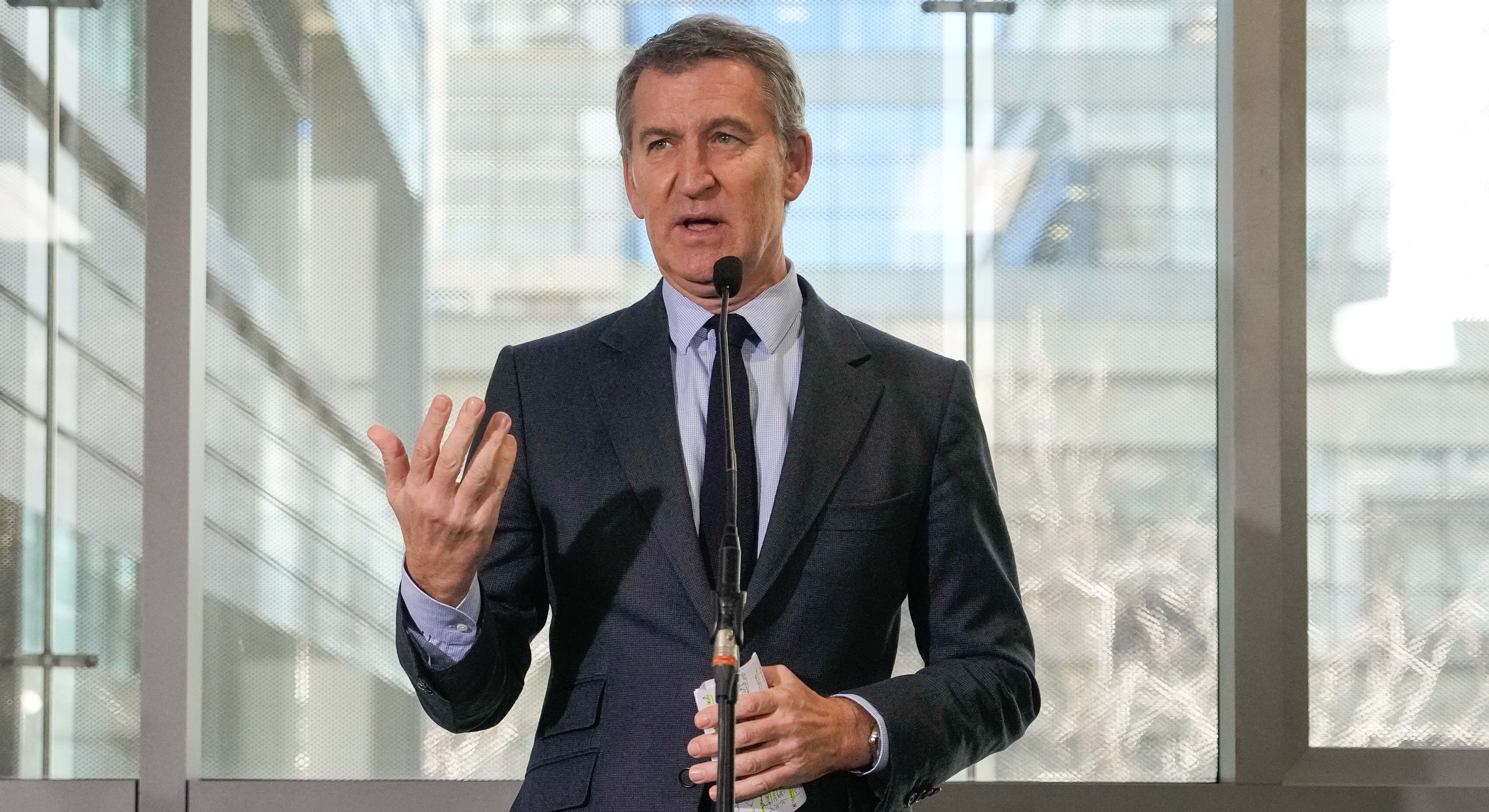 Alberto Núñez Feijóo, presidente del PP