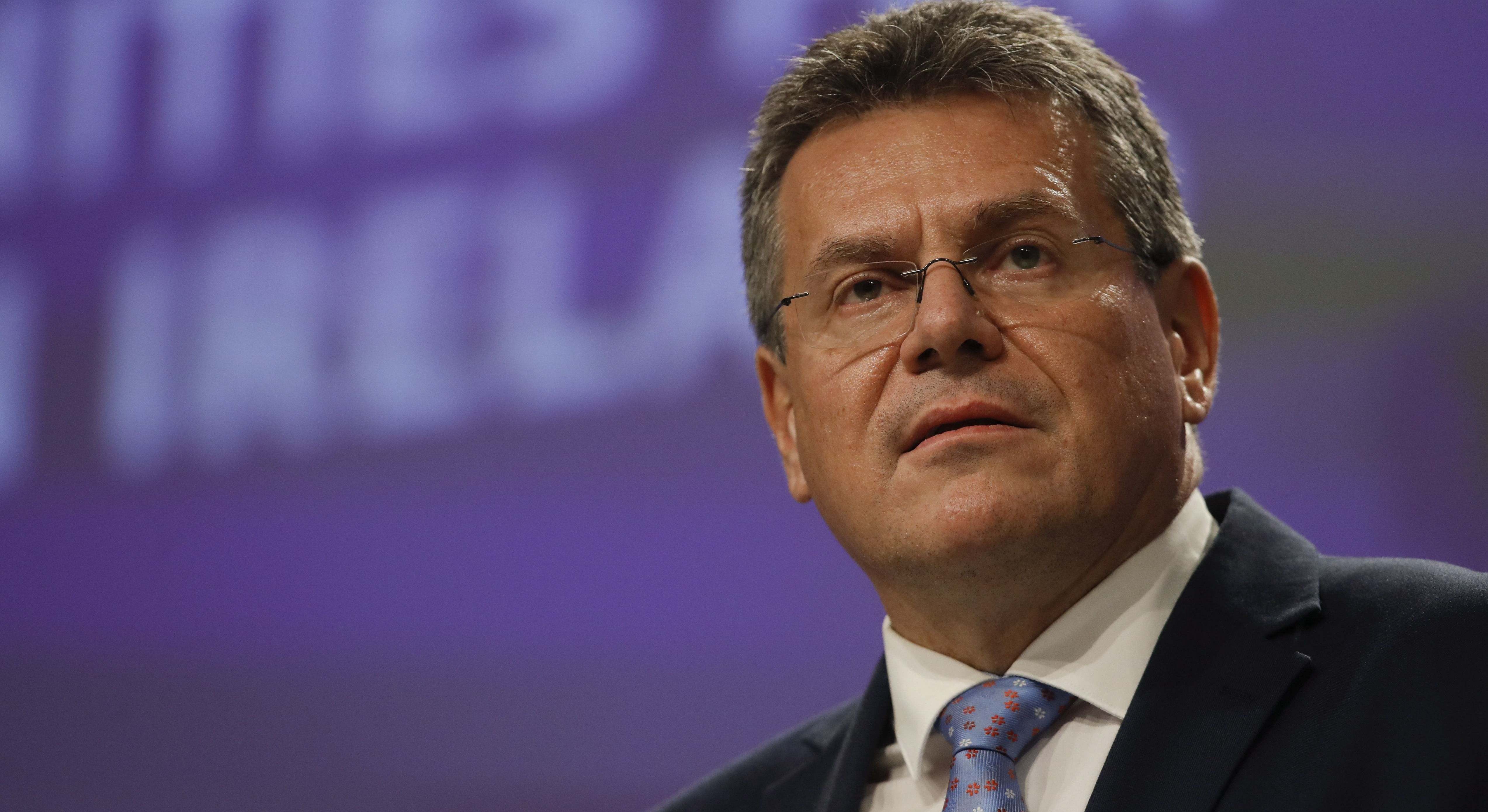 El comisario de Comercio y Seguridad Económica, Maro ef?ovi?.