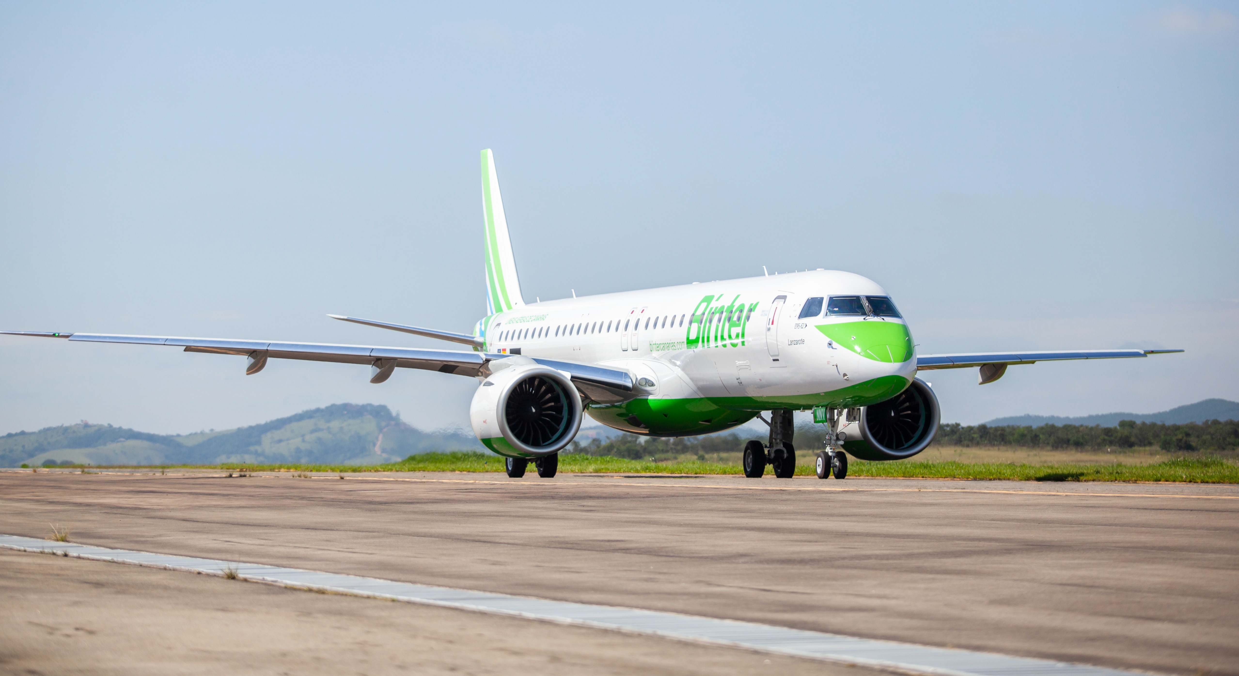 Avión Embraer E192 de Binter. / Binter
