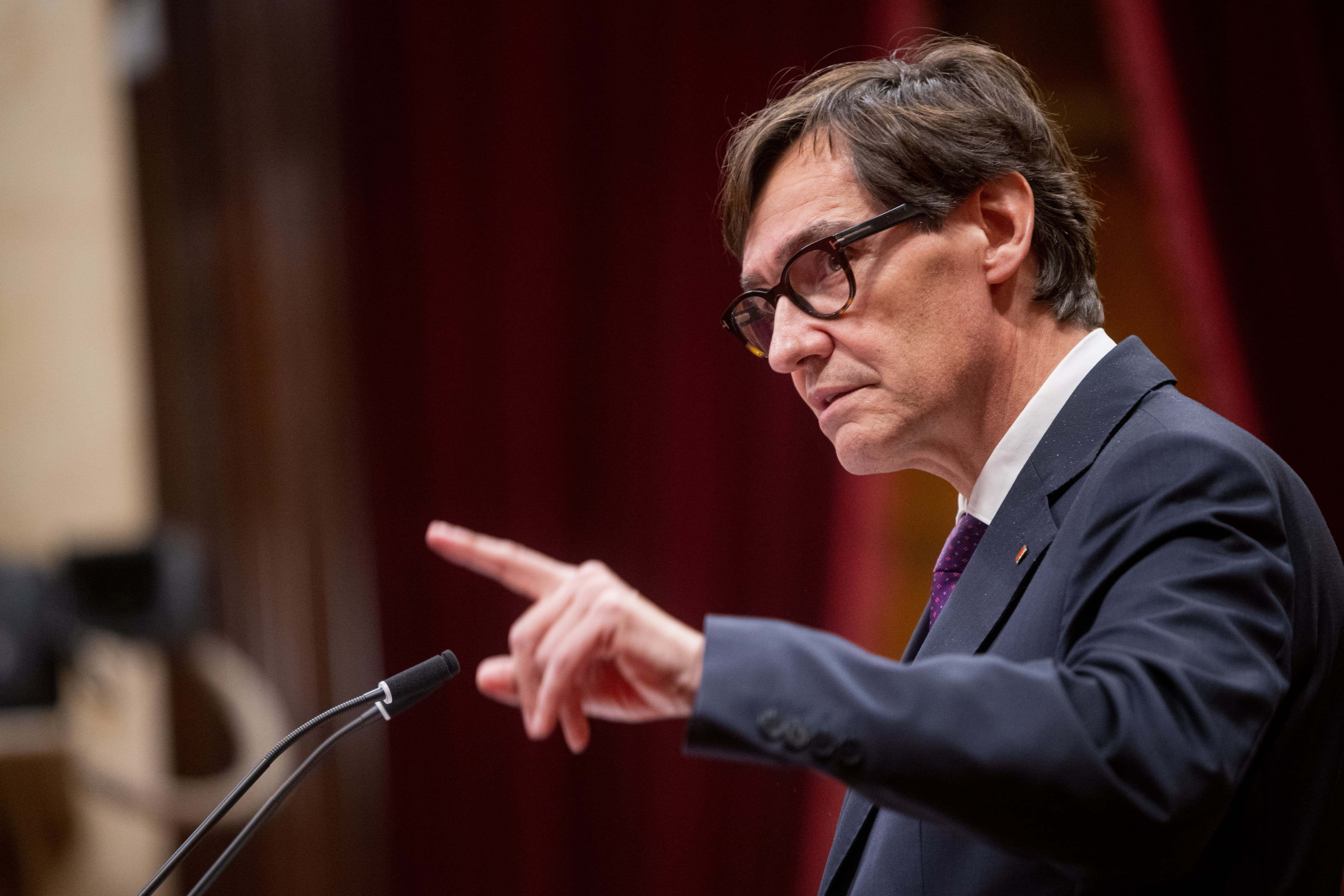 El presidente de la Generalitat, Salvador Illa. EE