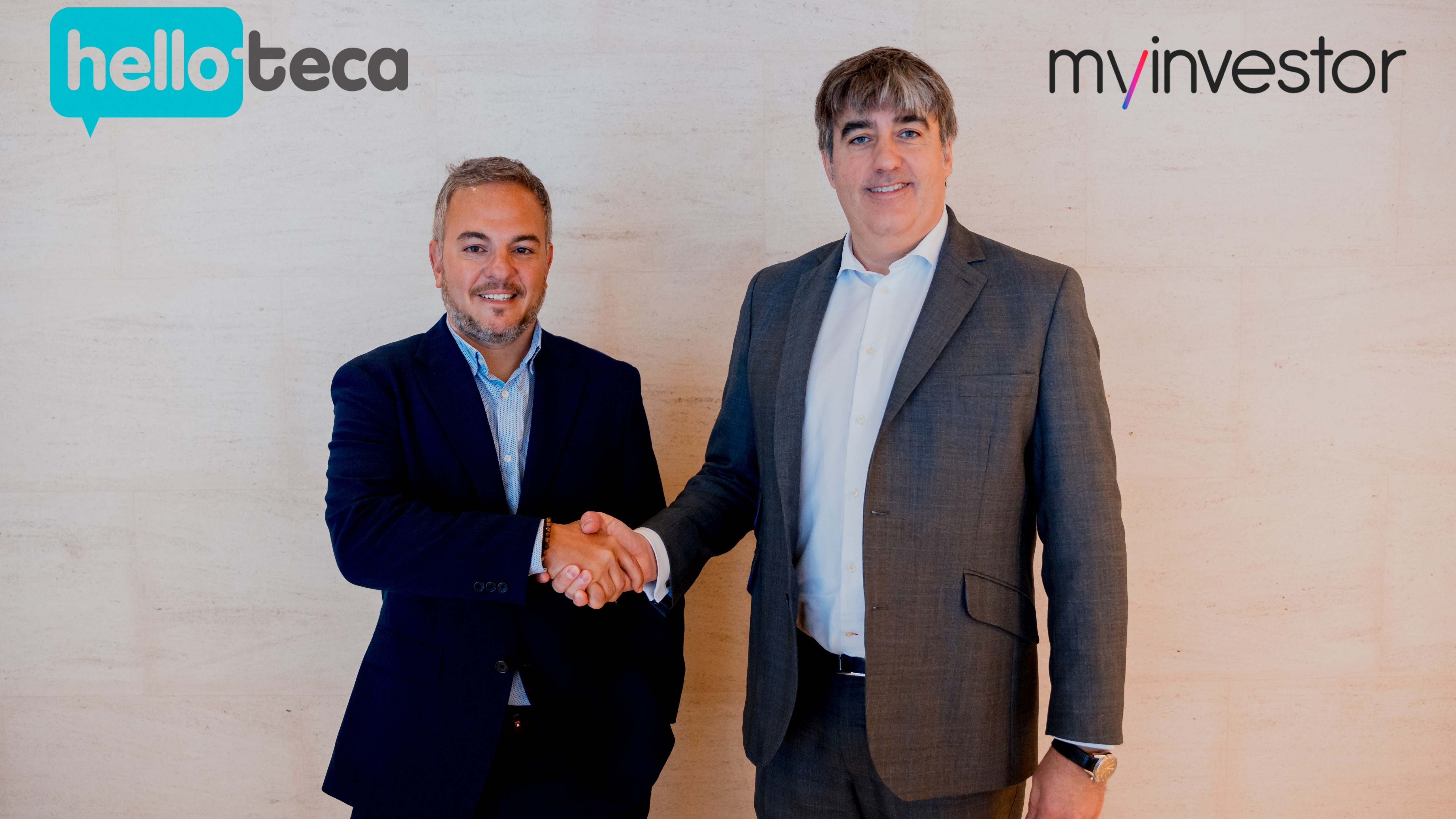Carlos Aso, vicepresidente de MyInvestor, junto a Juan Pablo Caturini, fundador y CEO de Helloteca.