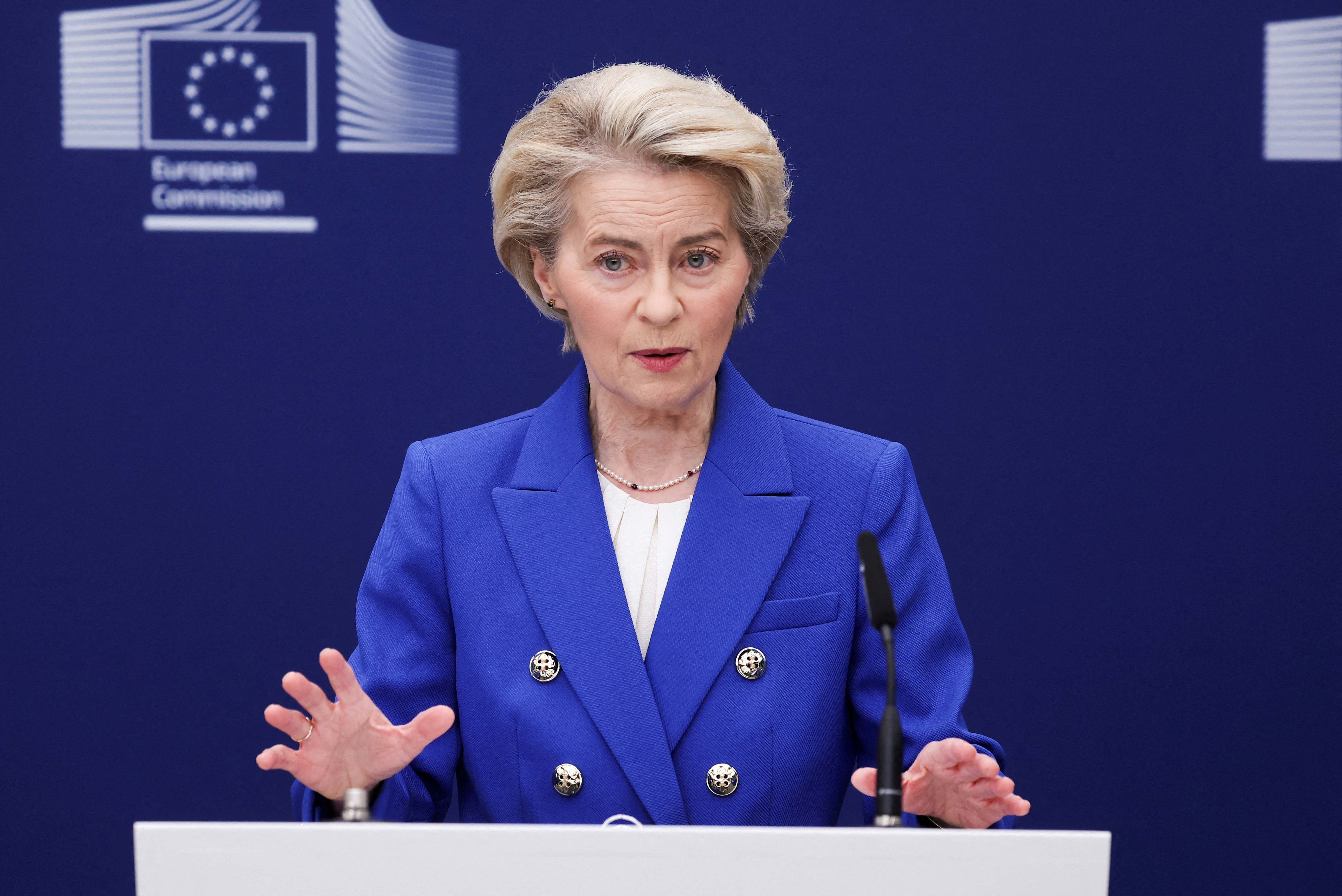 La presidenta de la Comisión Europea, Ursula von der Leyen.