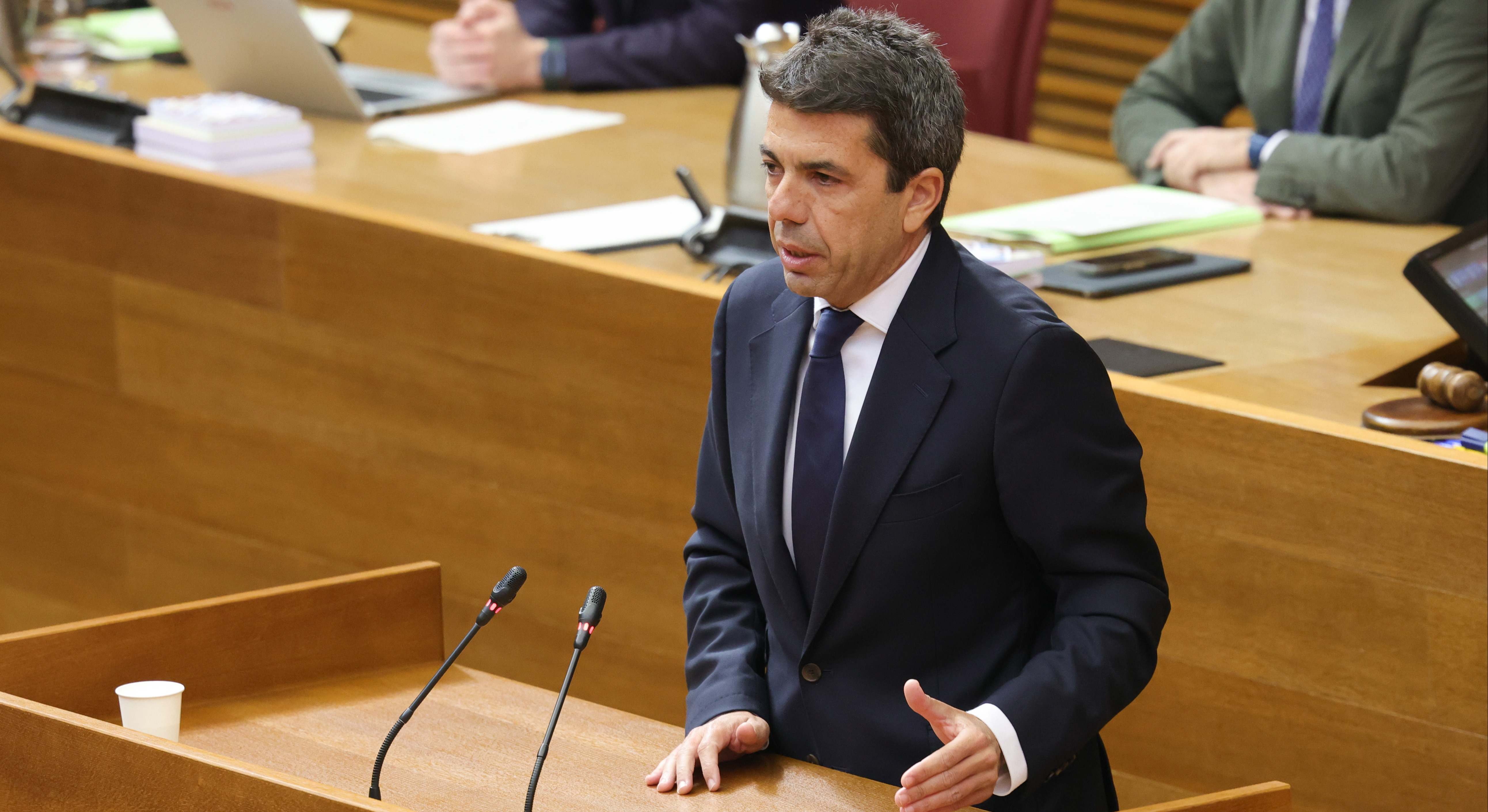 Carlos Mazón en Les Corts.