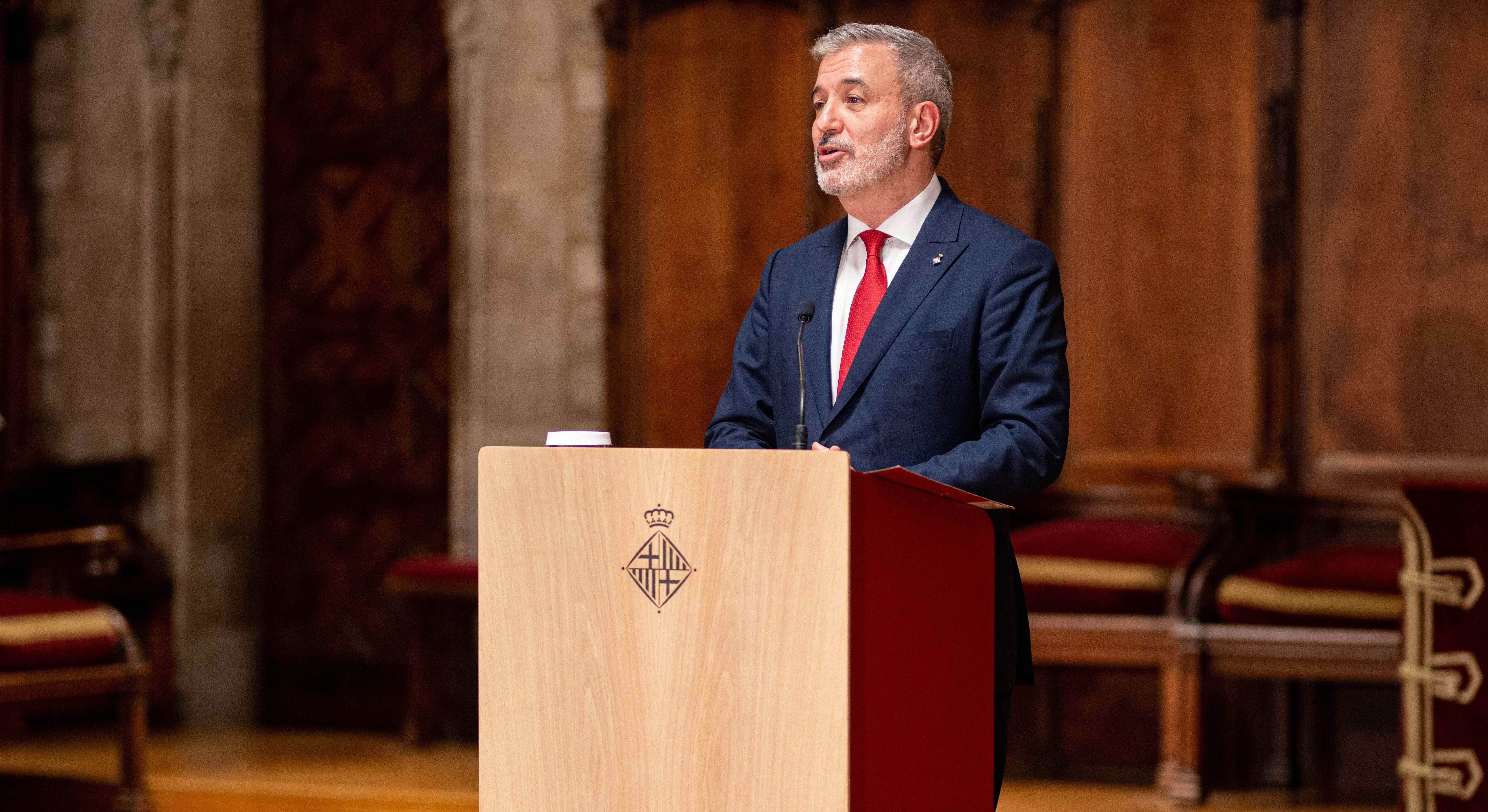 El alcalde de Barcelona, Jaume Collboni. EE