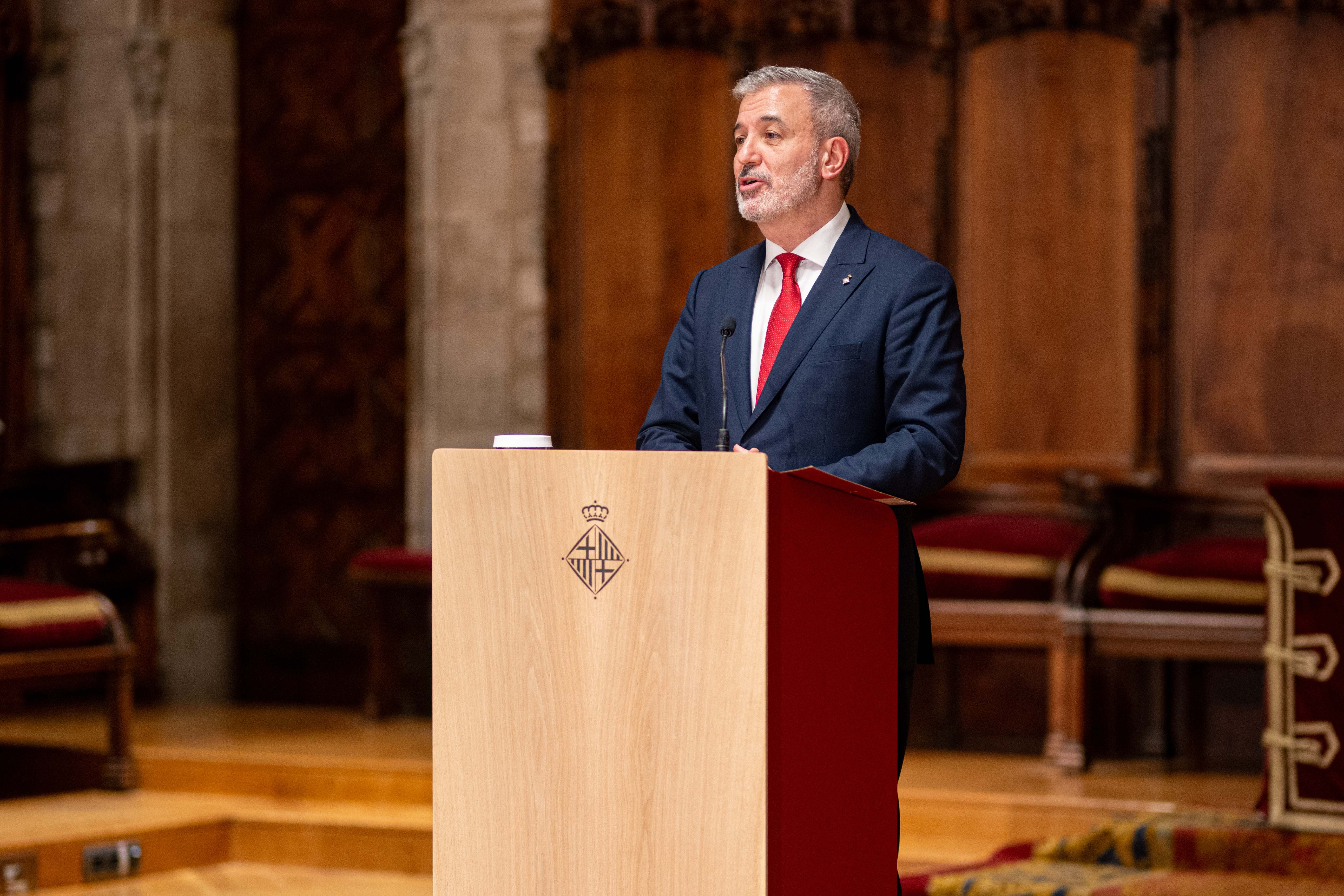 El alcalde de Barcelona, Jaume Collboni. EE