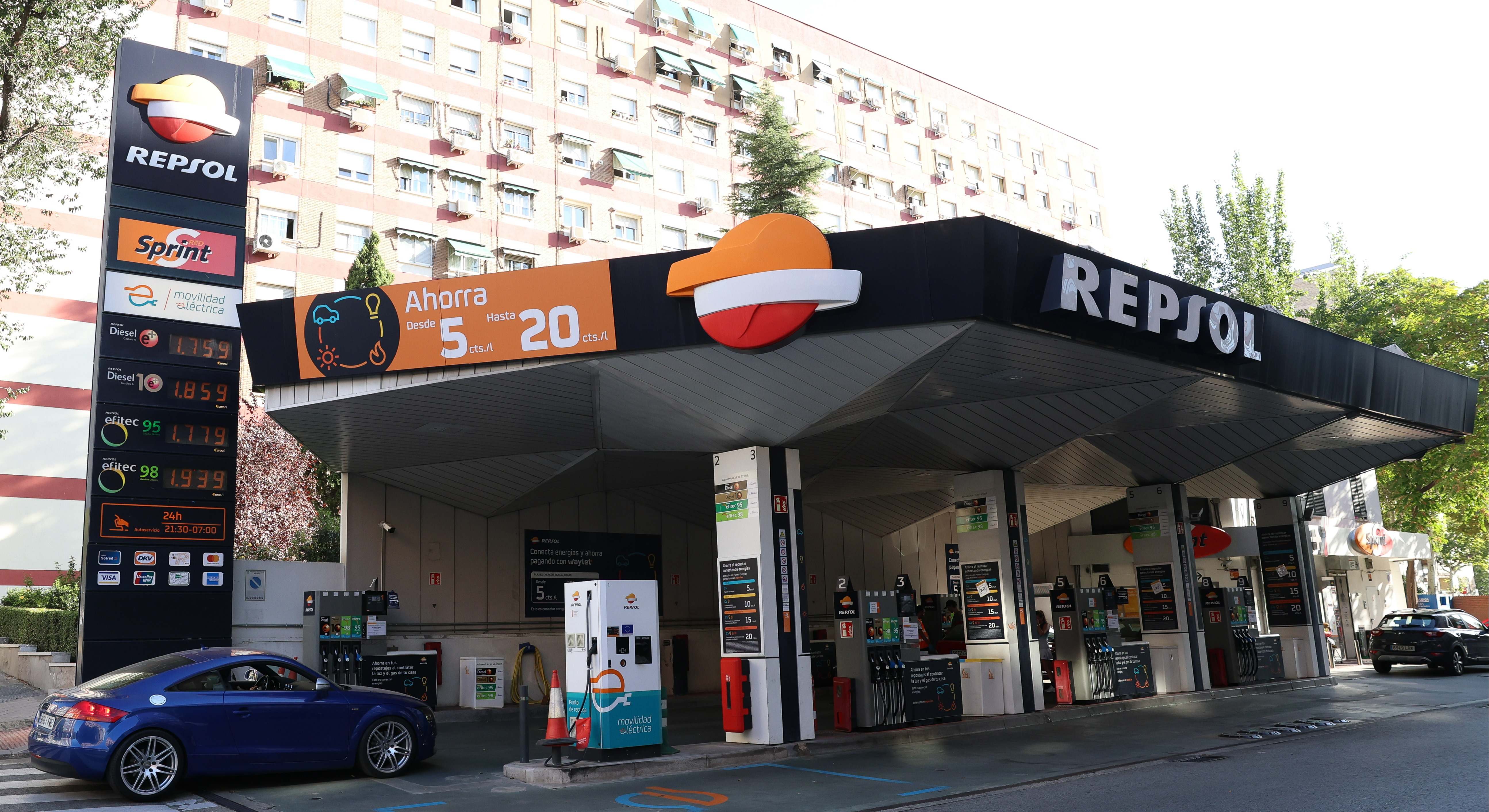 Estación de servicio de Repsol. / Europa Press