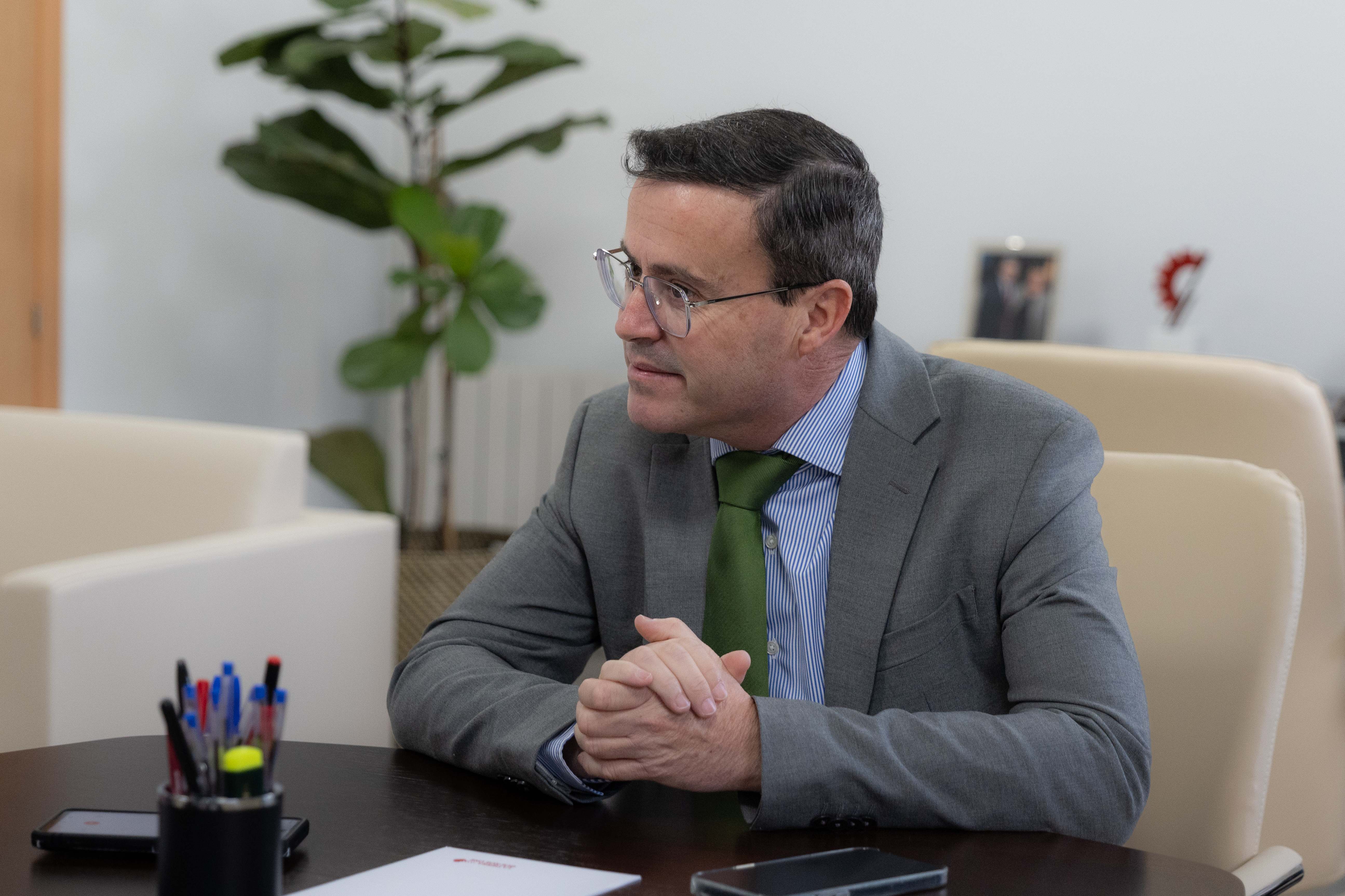 Miguel Ángel Gallardo, secretario general del PSOE de Extremadura
