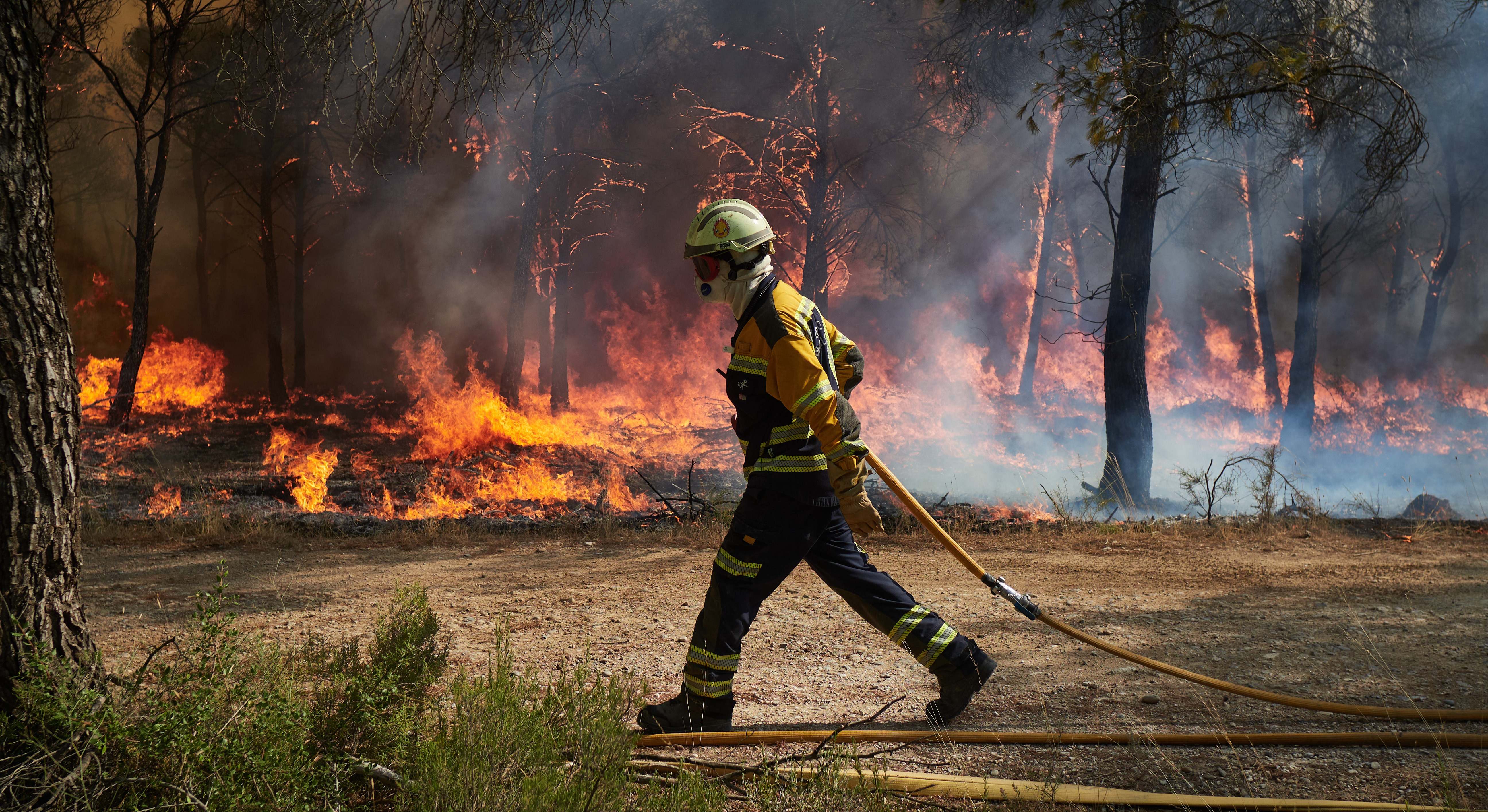 Bombero en Carcastillo, Navarra