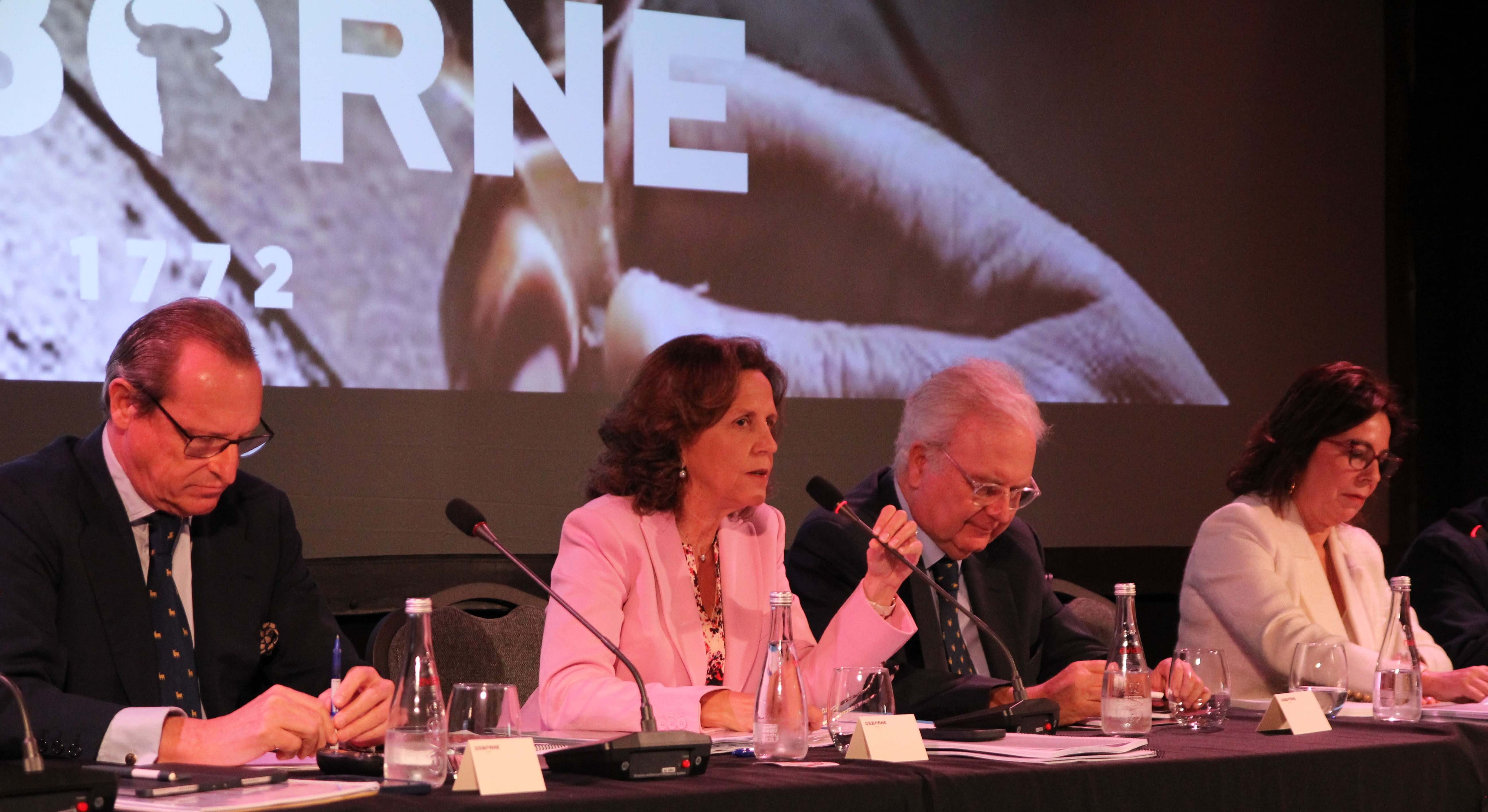 Sofía Osborne, presidenta del grupo Osborne, durante la presentación de resultados de la compañía.