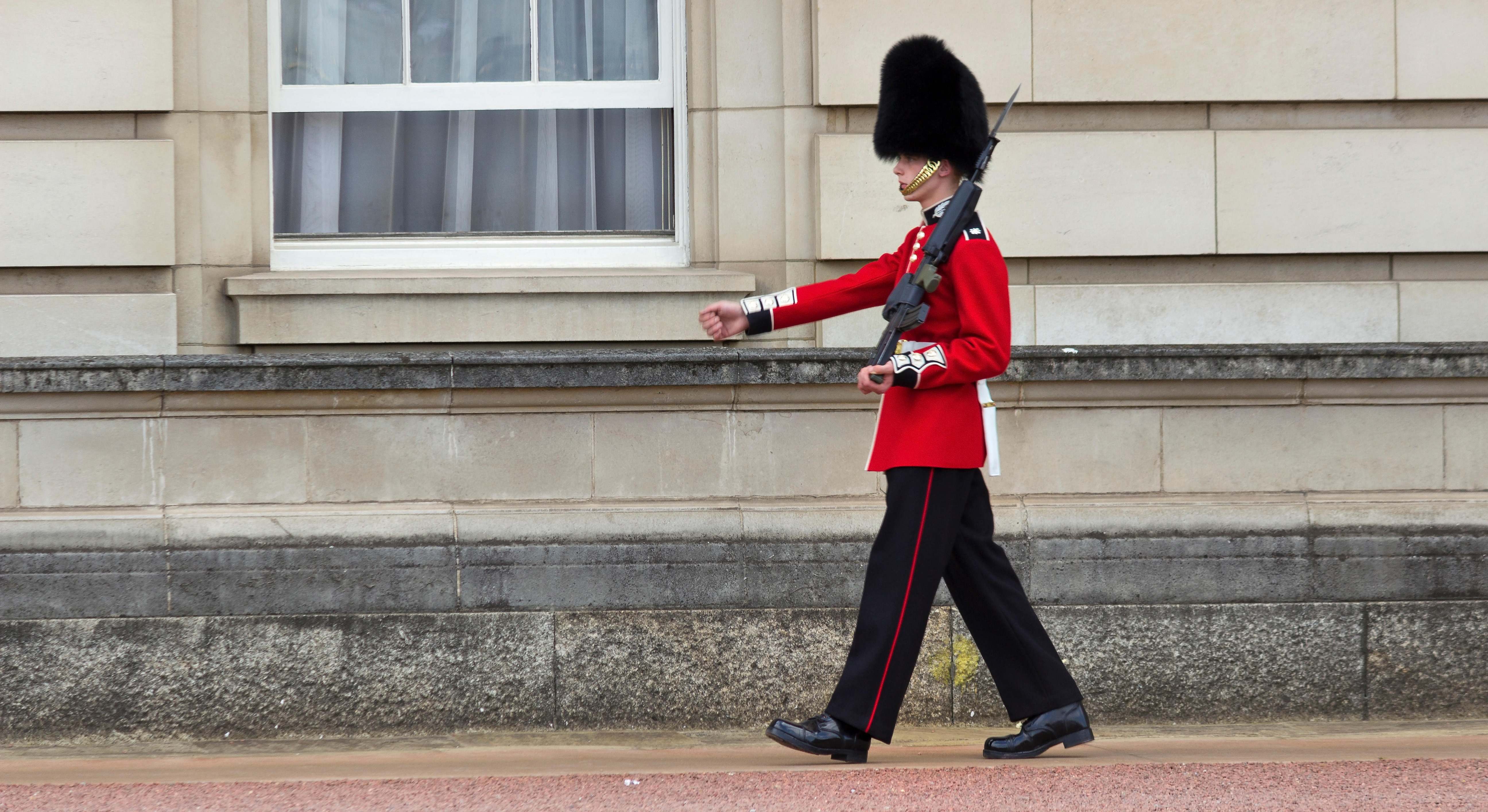 Guardia real en el palacio de Buckingham