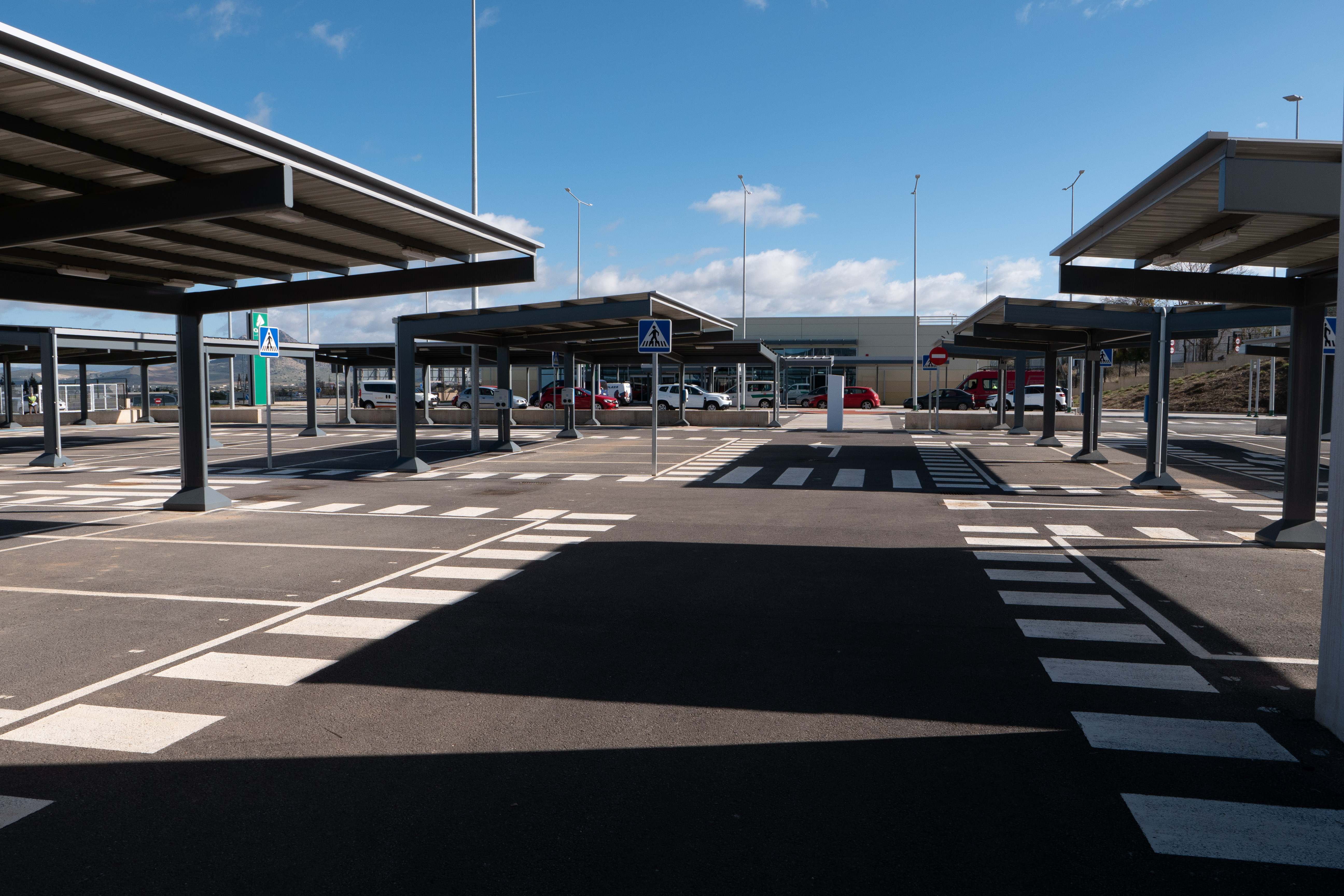 Aparcamiento en la estación de Antequera