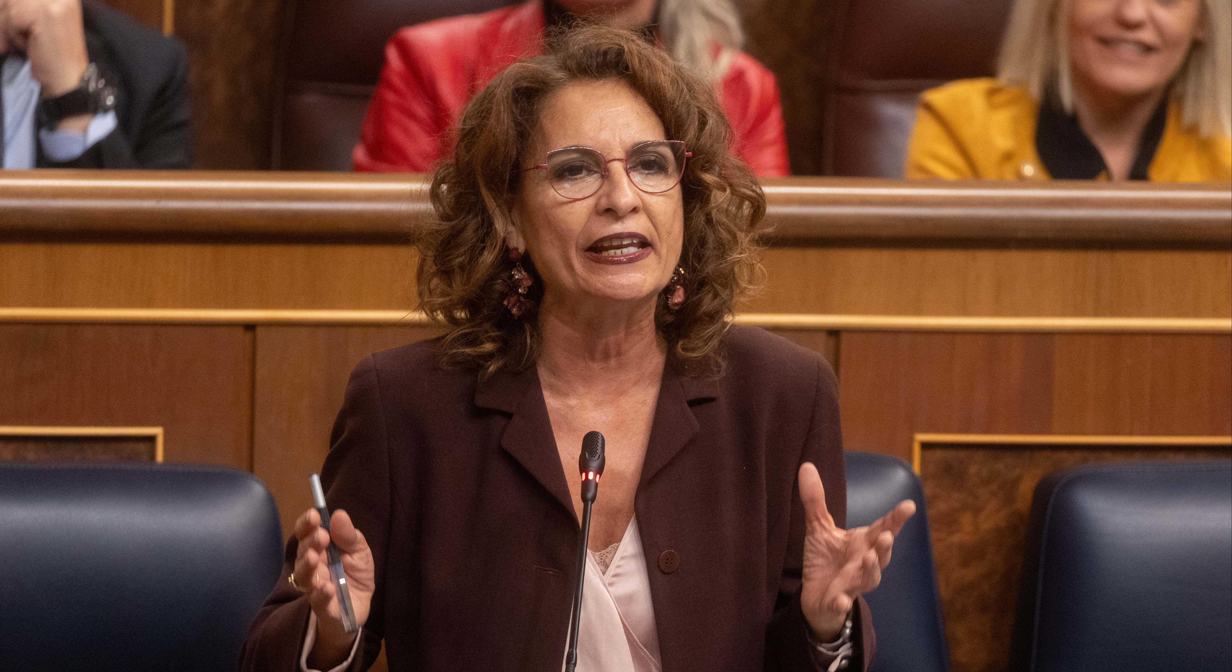 María Jesús Montero, en el Congreso de los Diputados.