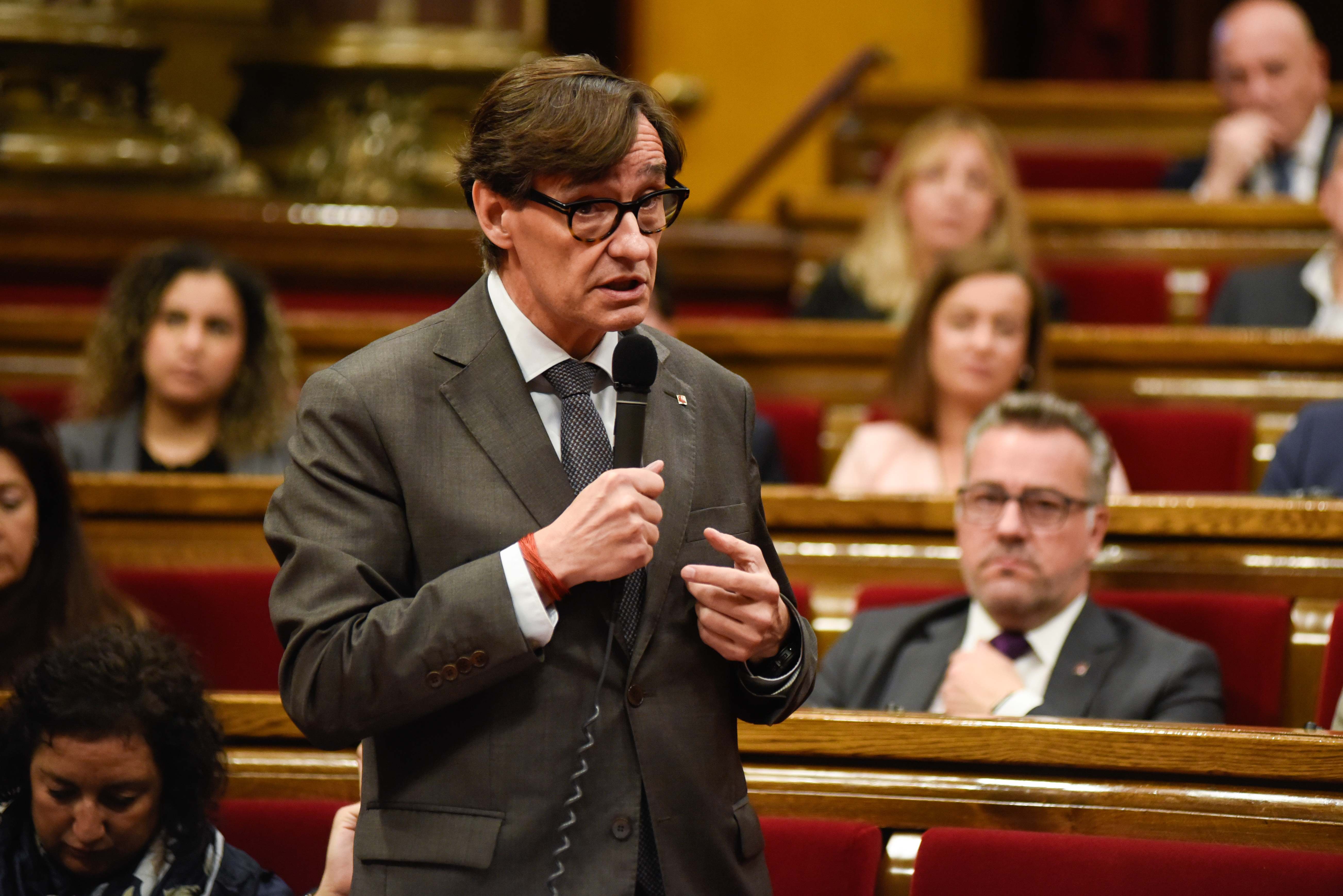 El presidente de la Generalitat, Salvador Illa. EE