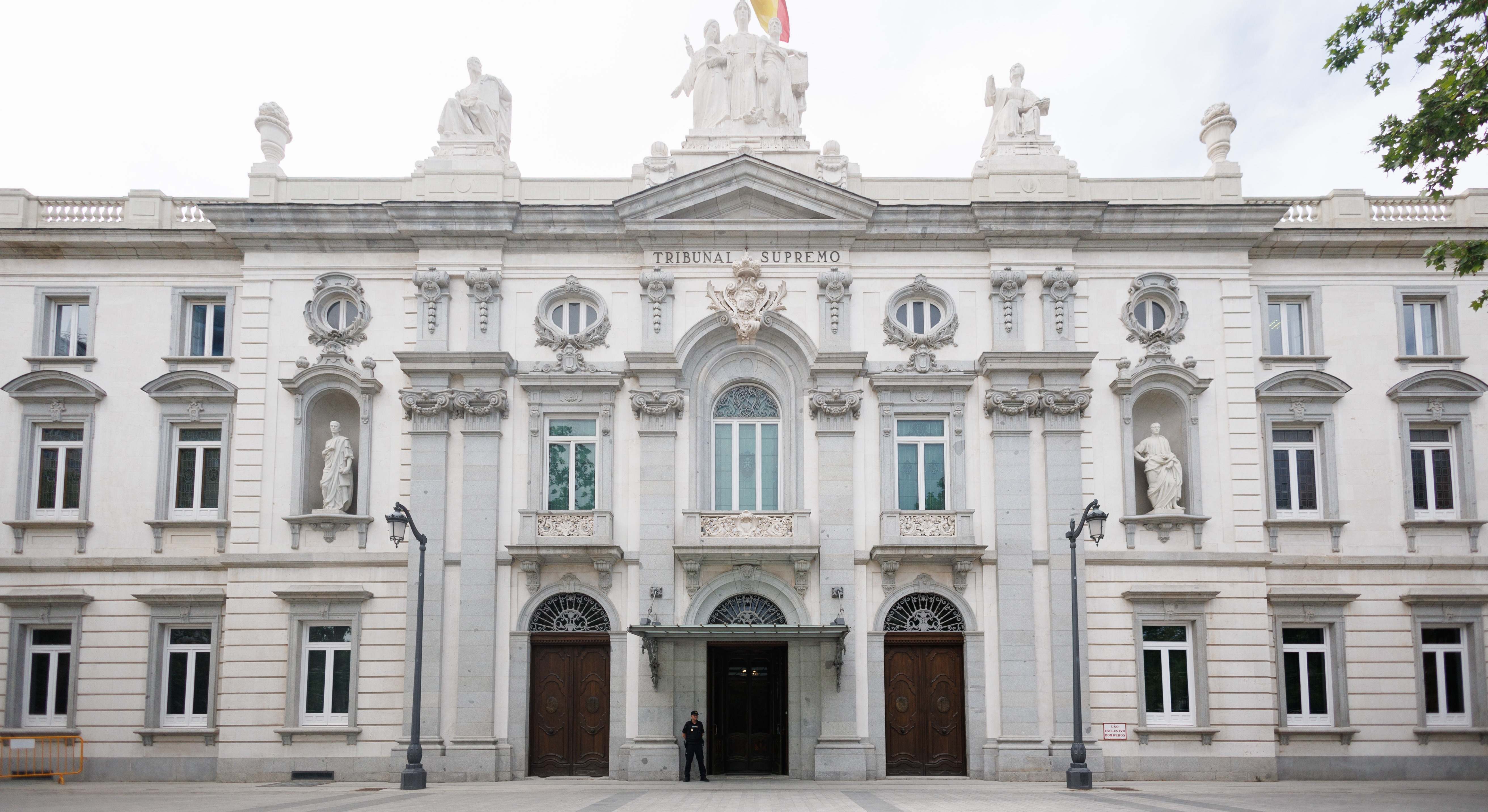 Imagen de recurso de la fachada del Tribunal Supremo. Foto: EP.