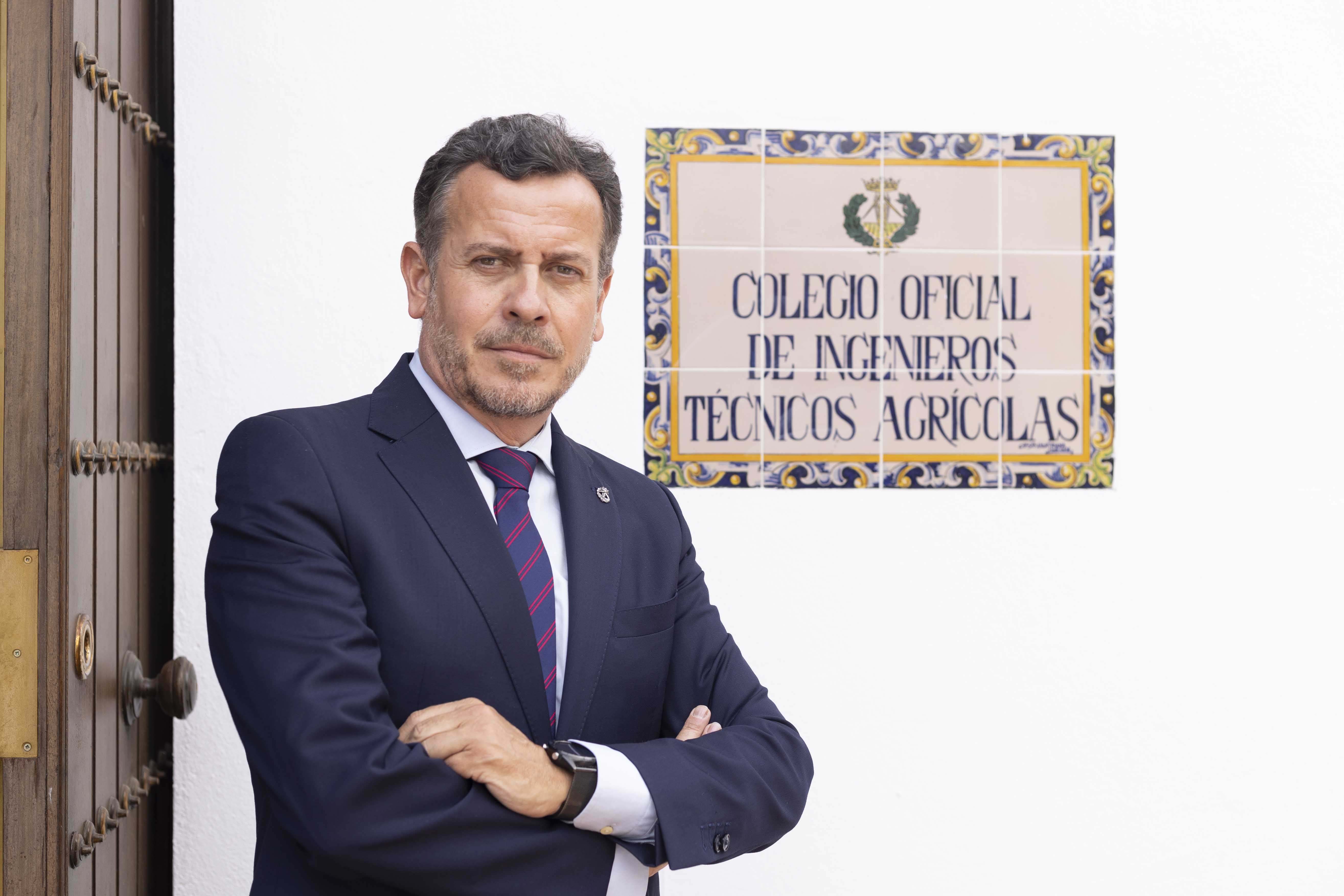 Carlos León Garrido, presidente del Colegio Oficial de Ingenieros Técnicos y Graduados en Ingeniería Agrícola de Andalucía Occidental