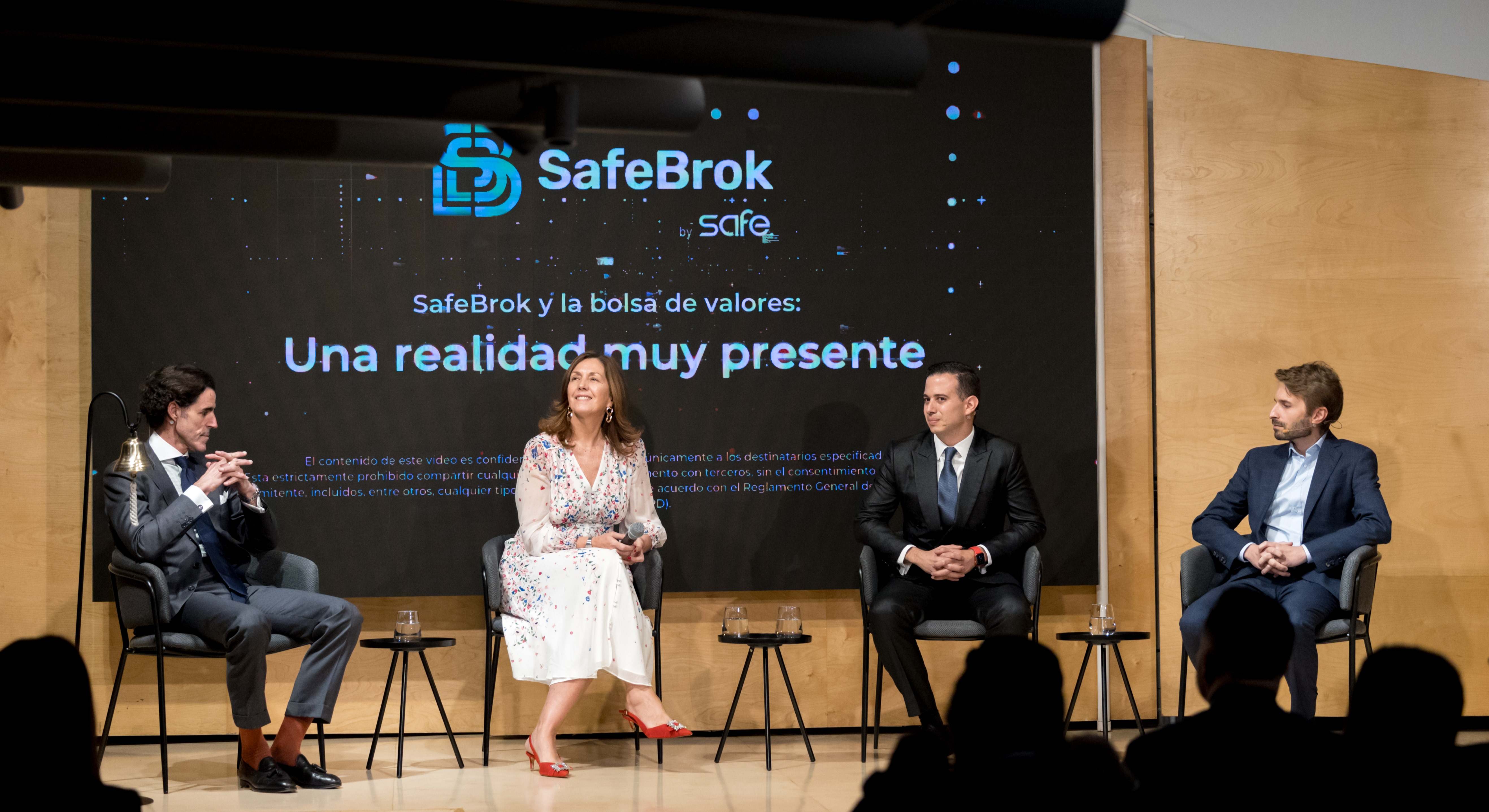 Presentación de SafeBrok en la cotización de la bolsa de Frankfurt Stock Exchange.