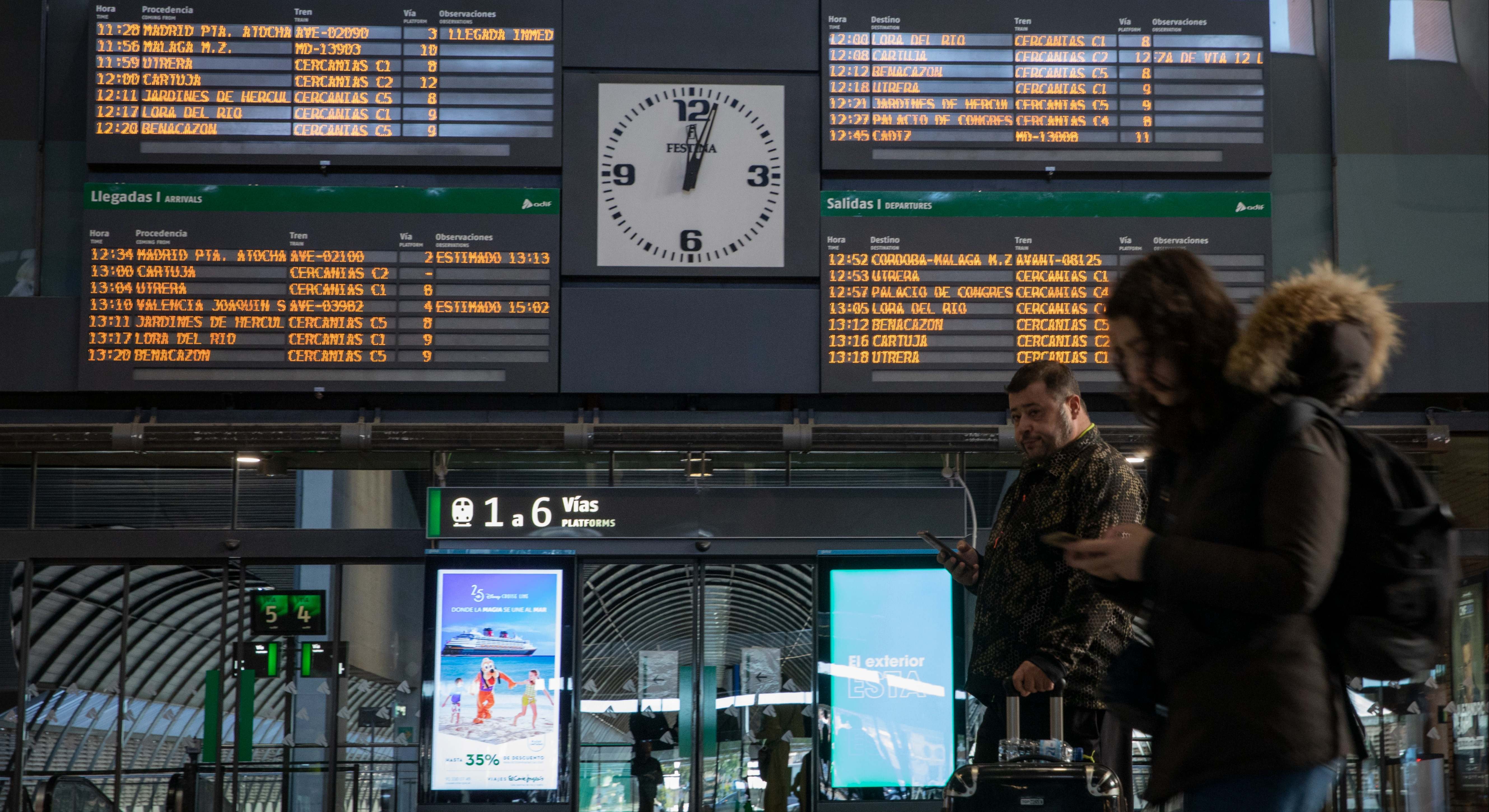 Imagen de recurso de la estación de Santa Justa, en Sevilla.