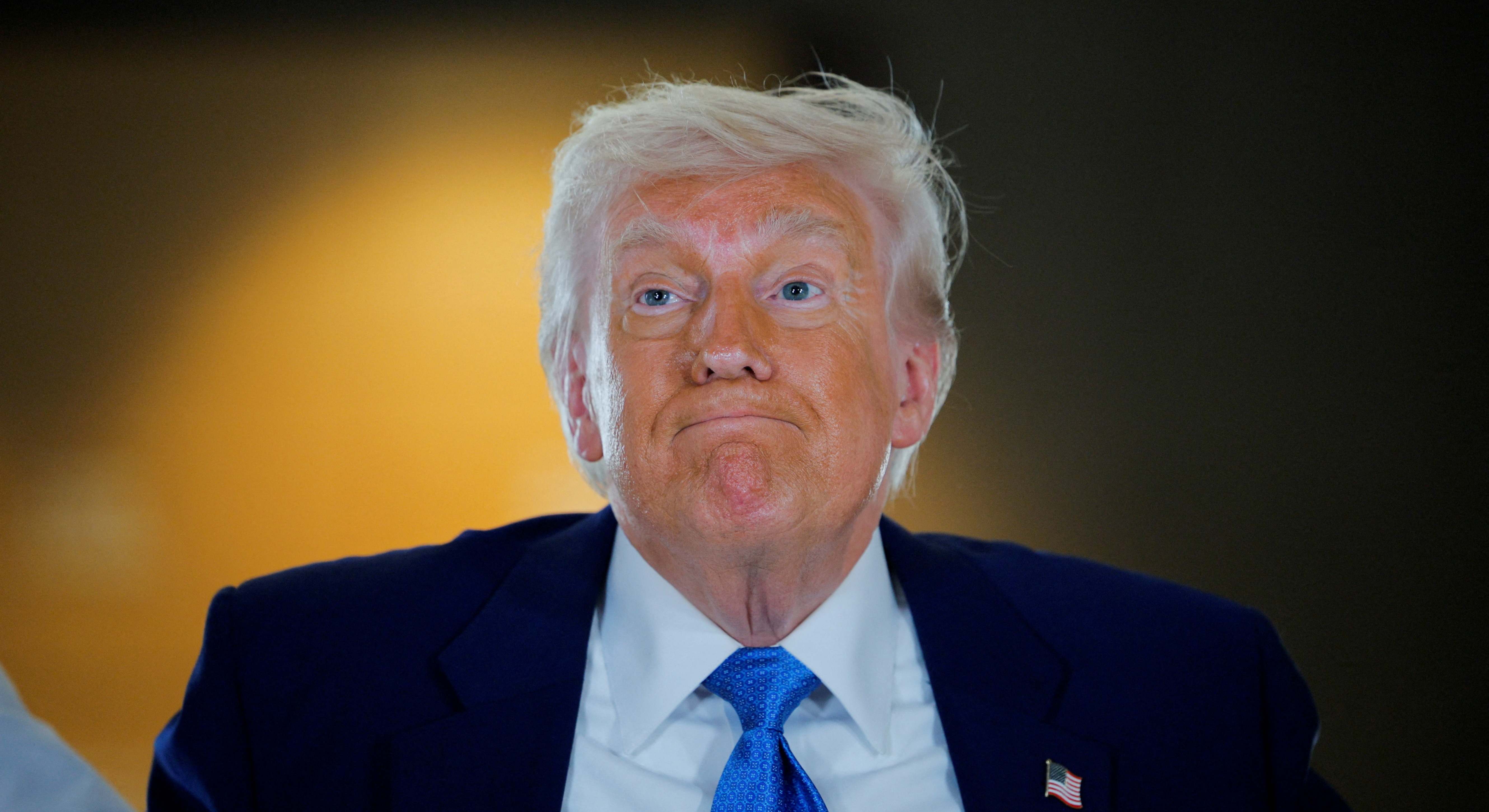 Donald Trump, este jueves. Foto: Reuters