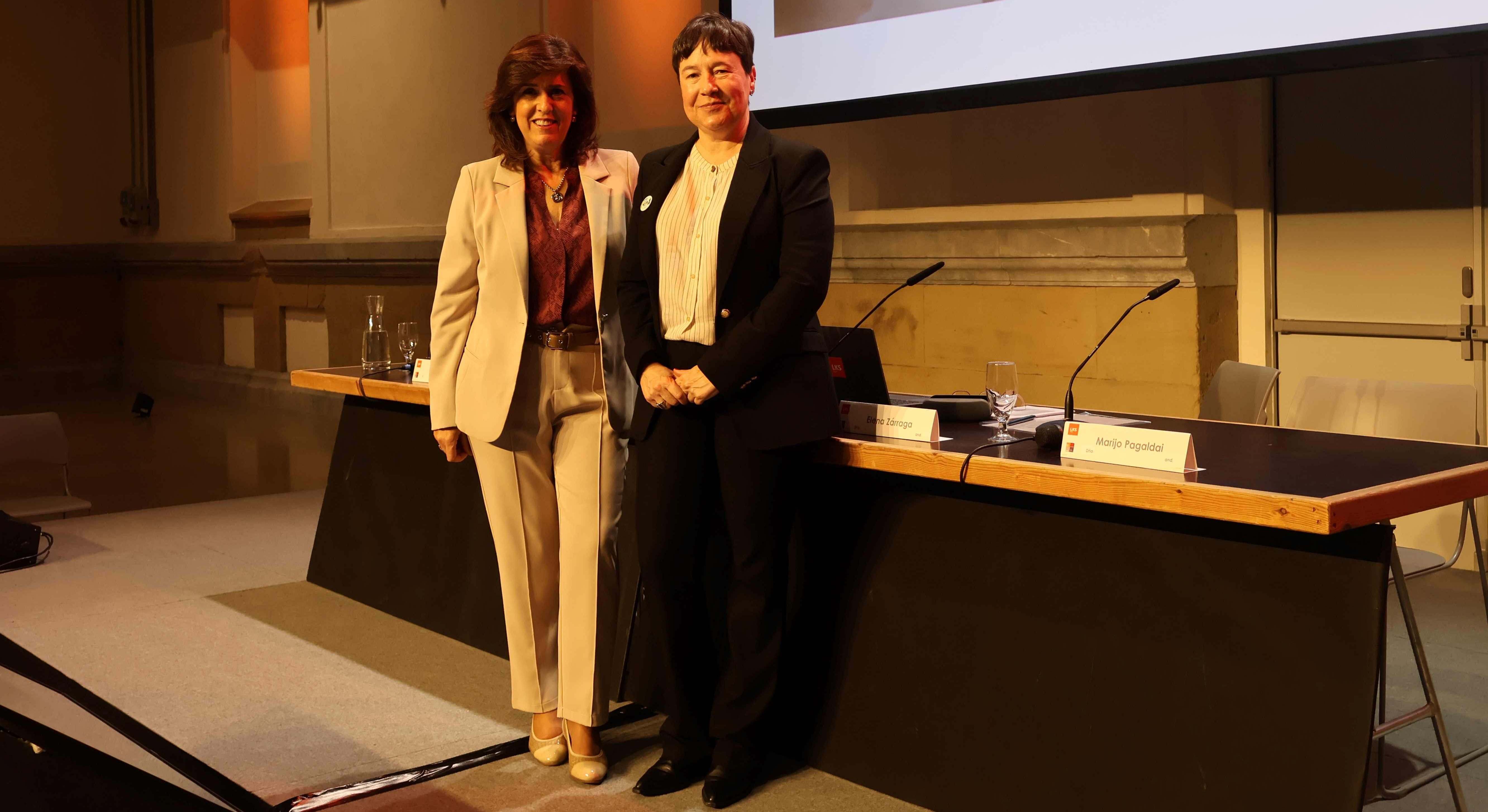 Elena Zárraga y Nerea Alberdi, de LKS Next.