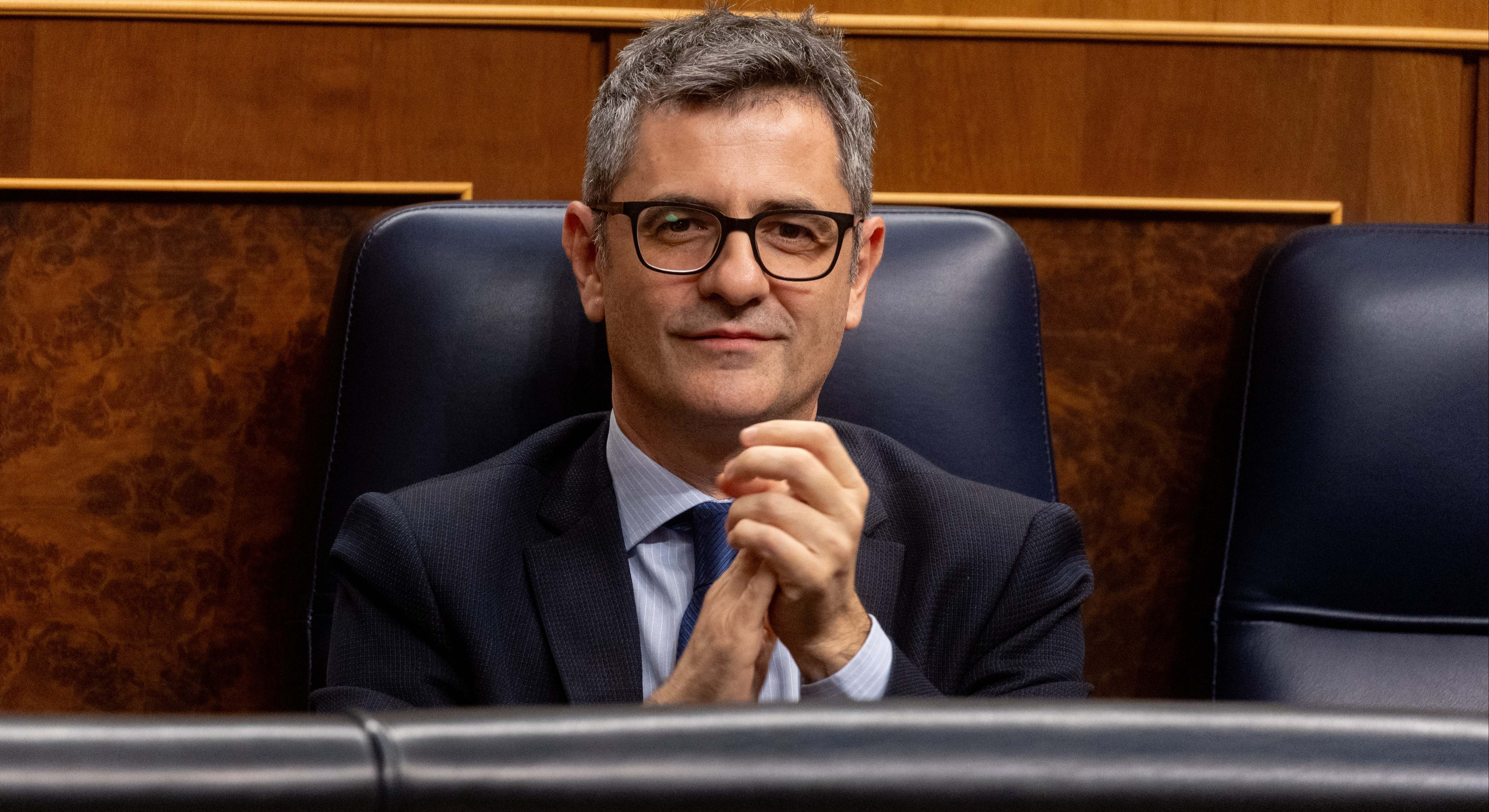 El ministro de la Presidencia, Justicia y Relaciones con las Cortes, Félix Bolaños
