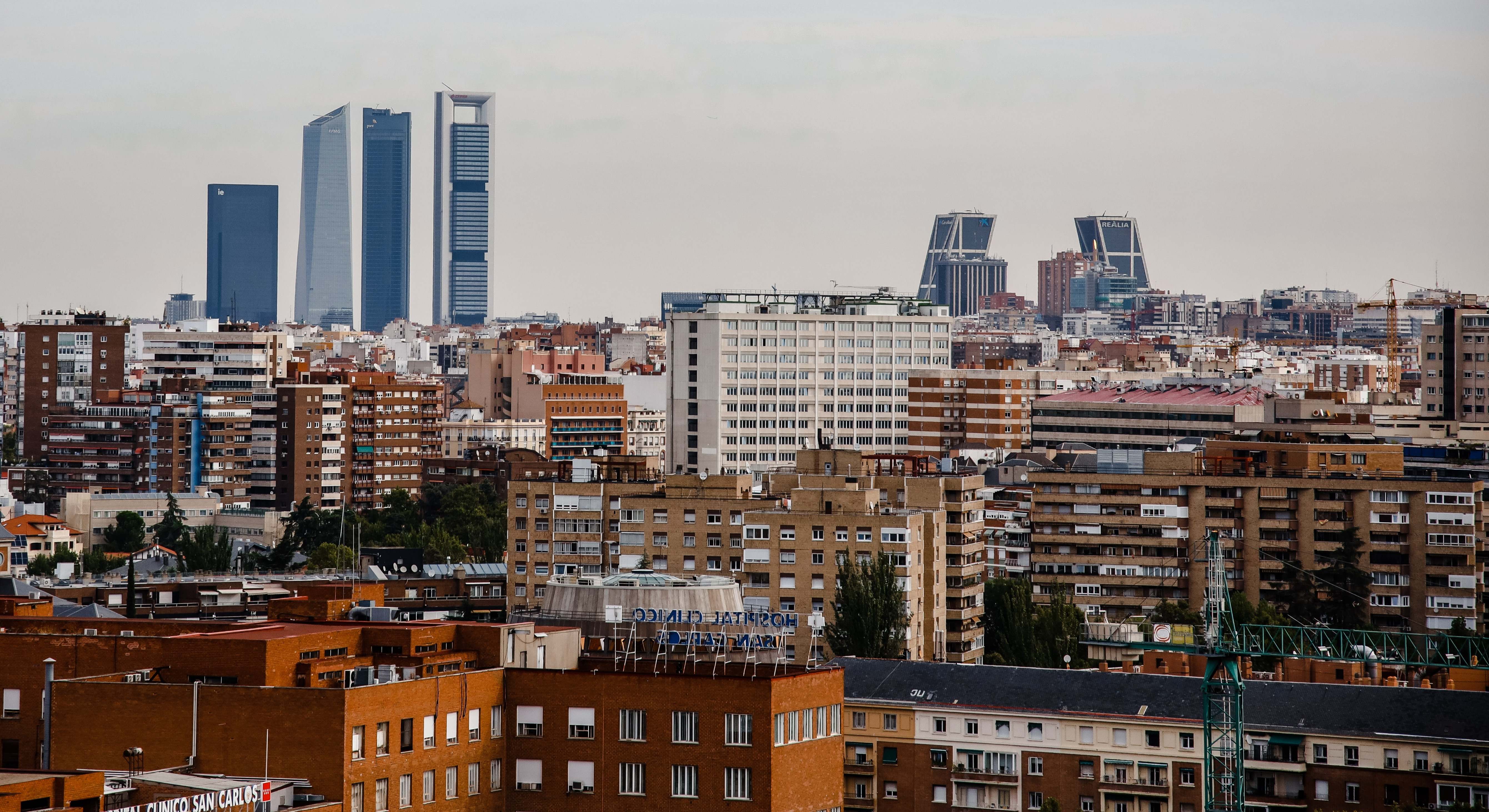 Vista de viviendas en Madrid