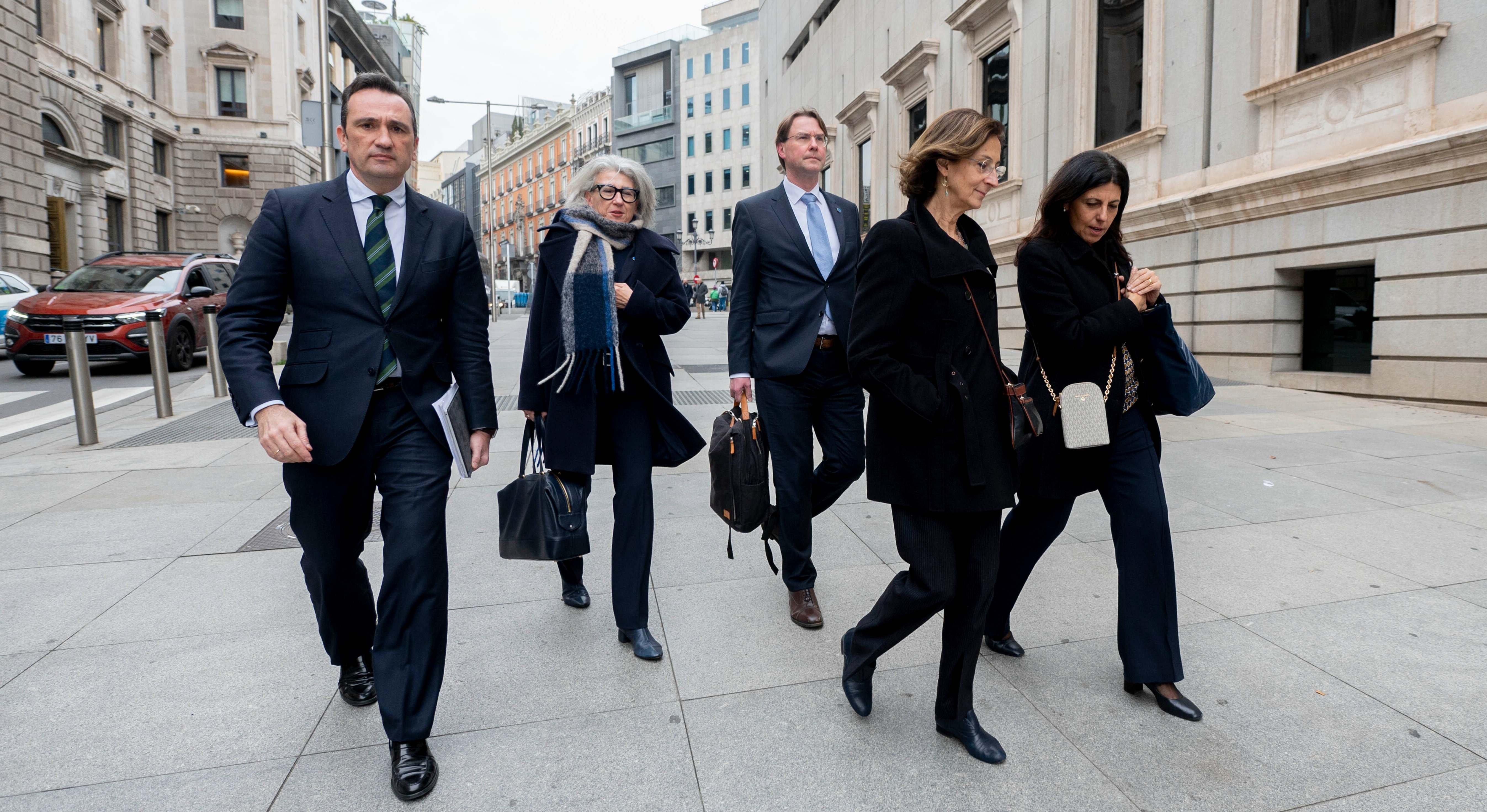 Miembros de la Comisión de Venecia en su visita a España el pasado febrero