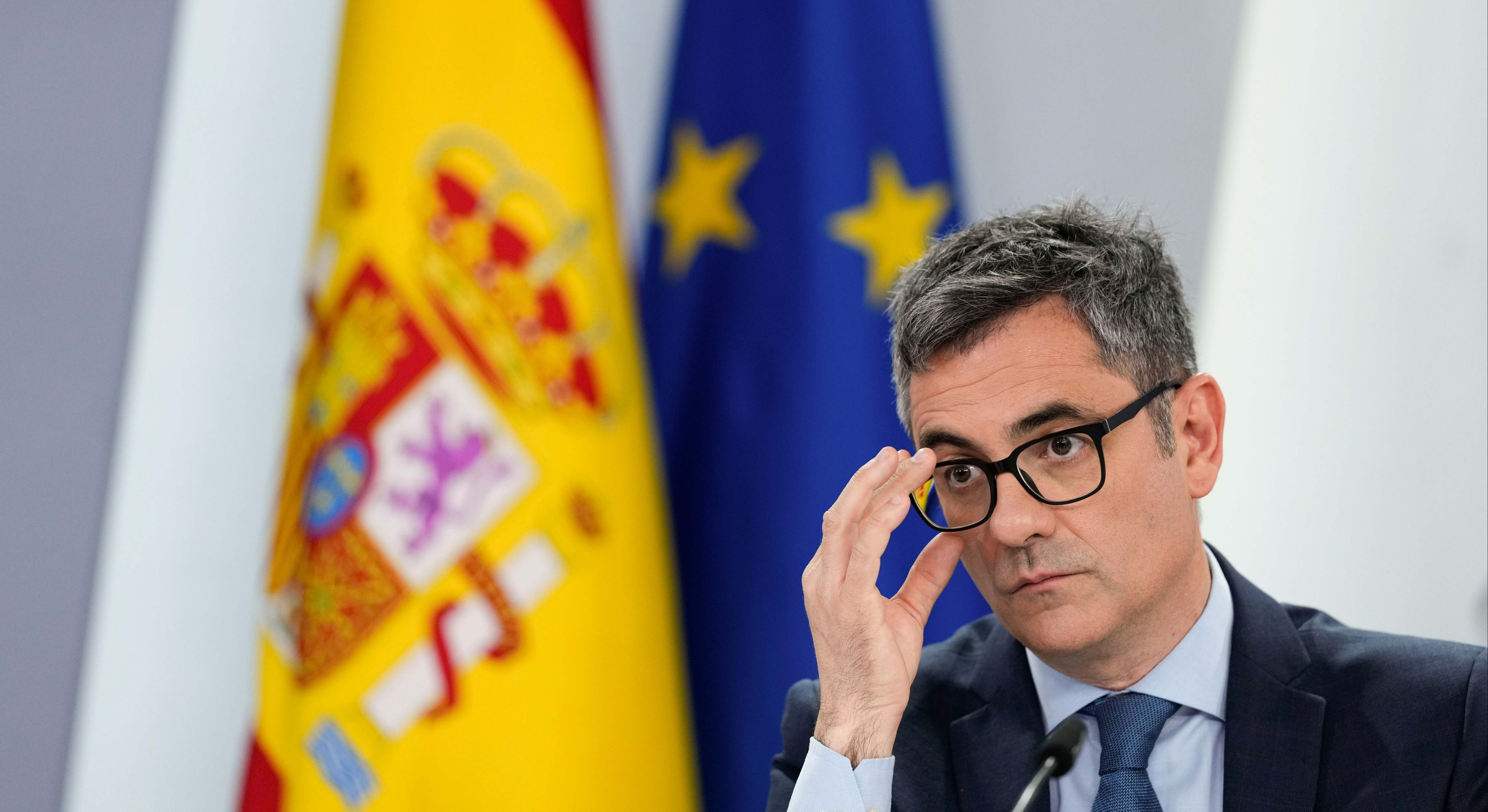 El ministro de la Presidencia, Justicia y Relaciones con las Cortes, Félix Bolaños