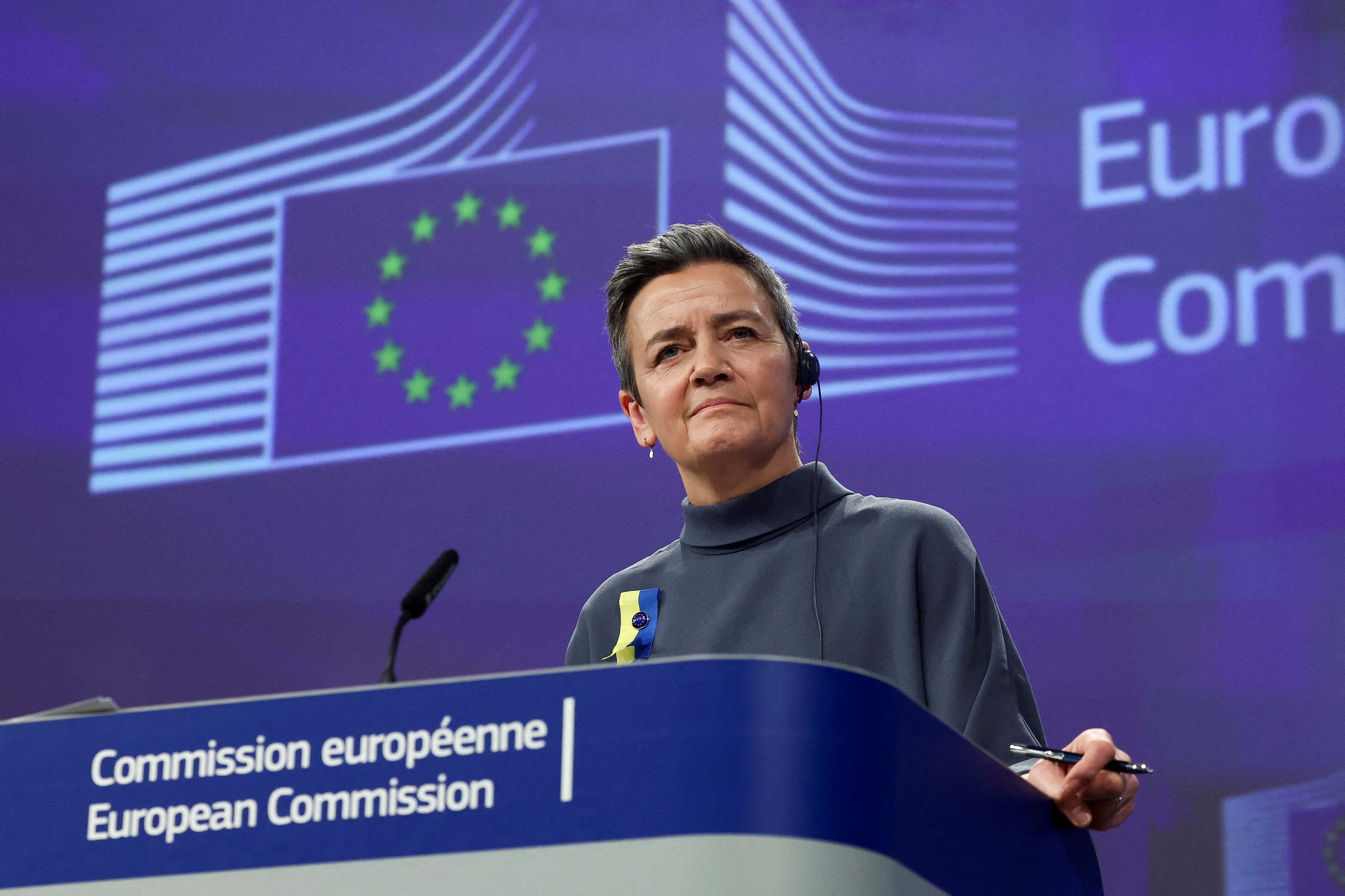 La vicepresidenta de la Comisión Europea, responsable de Competencia, Margrethe Vestager.