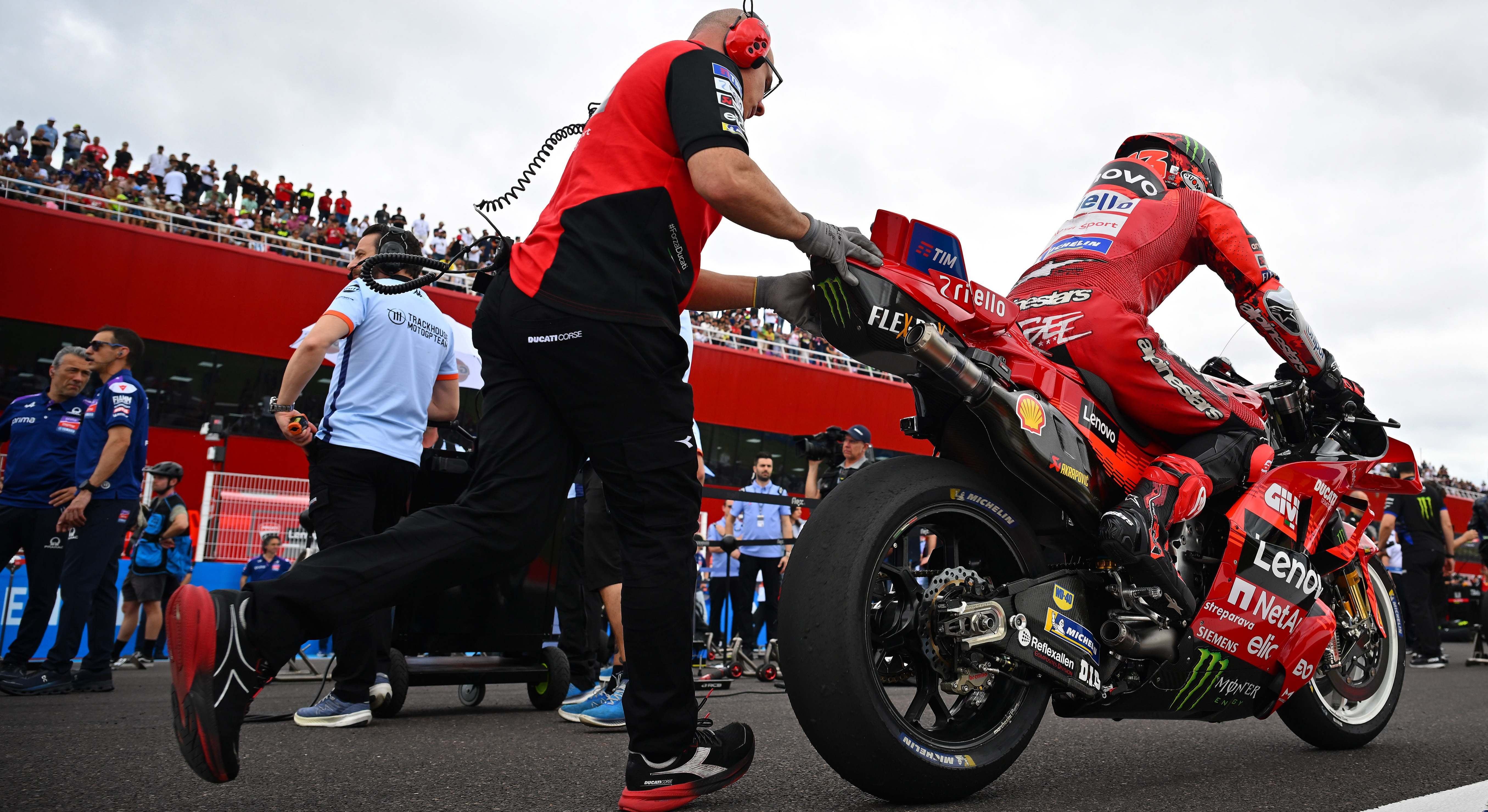 Marc Márquez en la salida del GP de las Américas 2025 de MotoGP