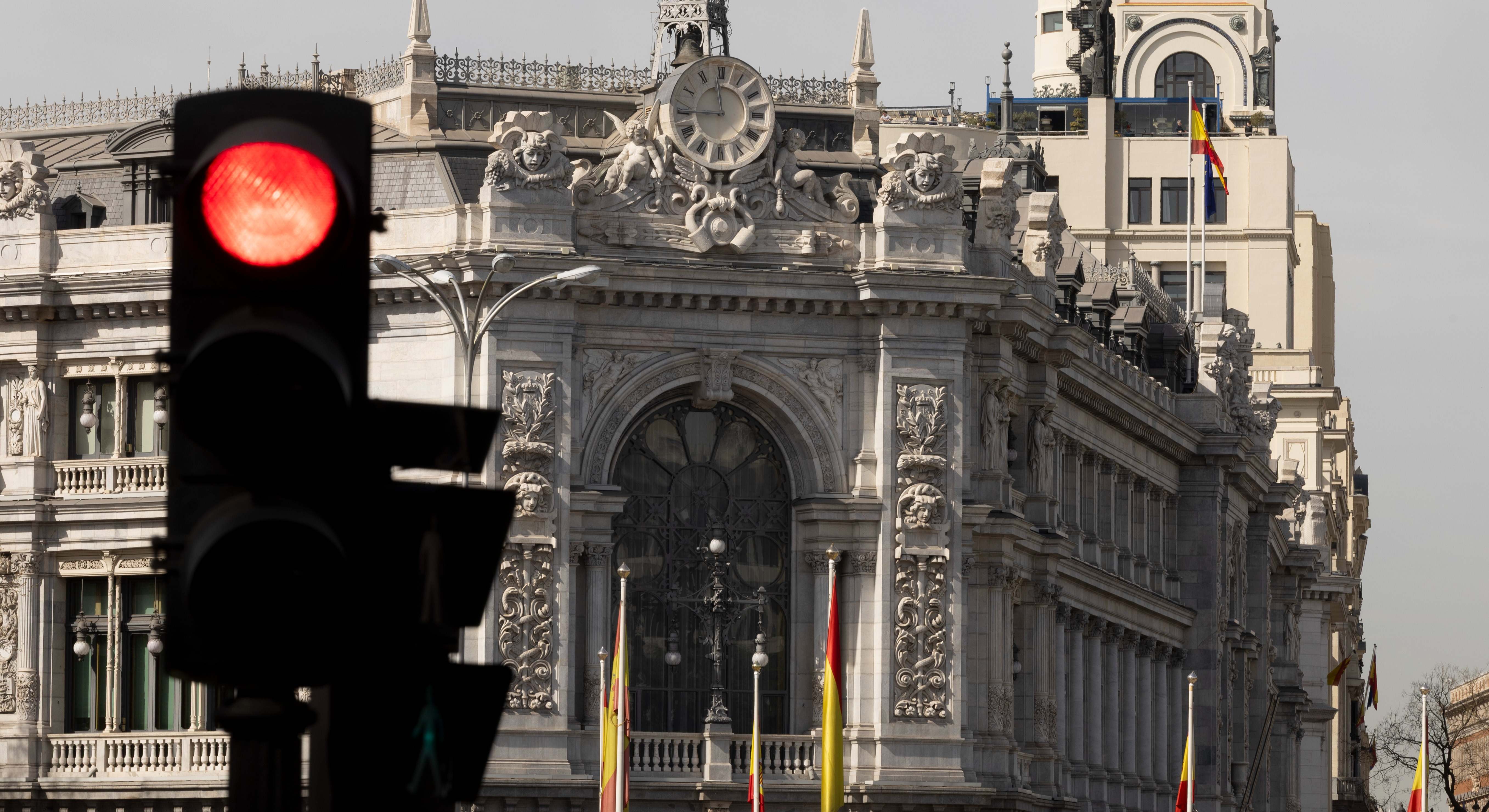 Fachada del Banco de España, en Madrid