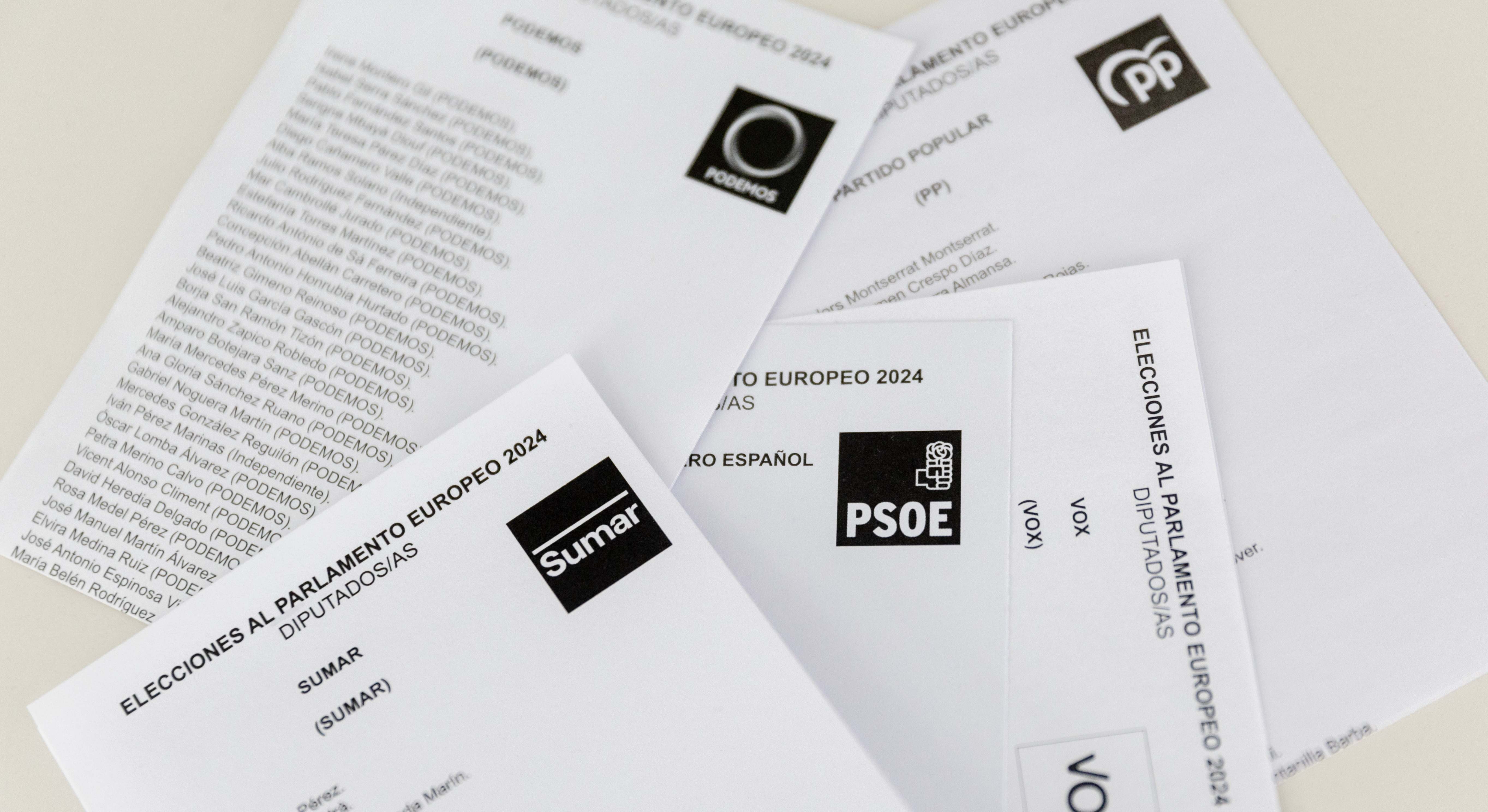 Papeletas electorales del 9J. / Foto: EP