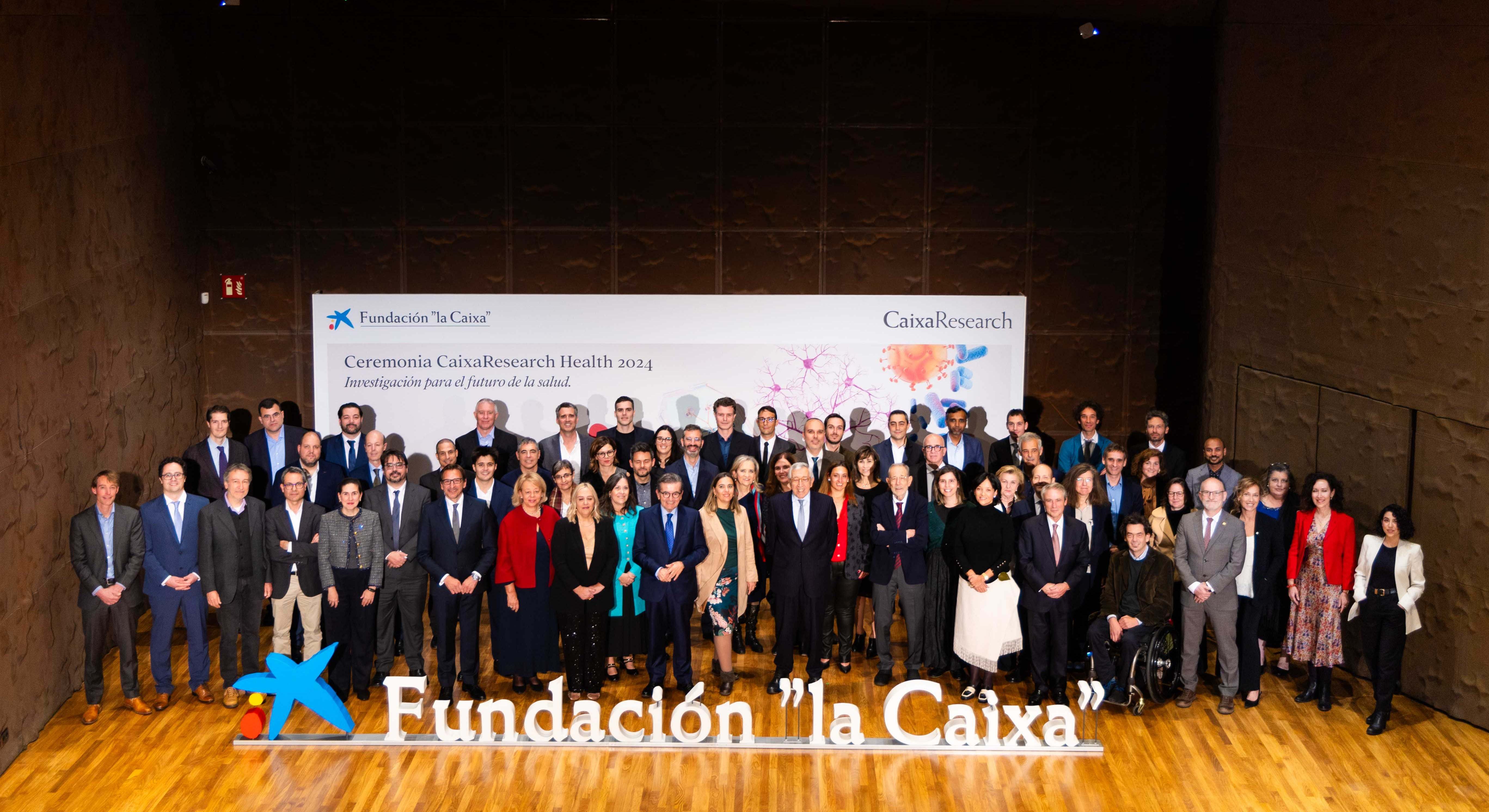 Foto de familia de los premiados.