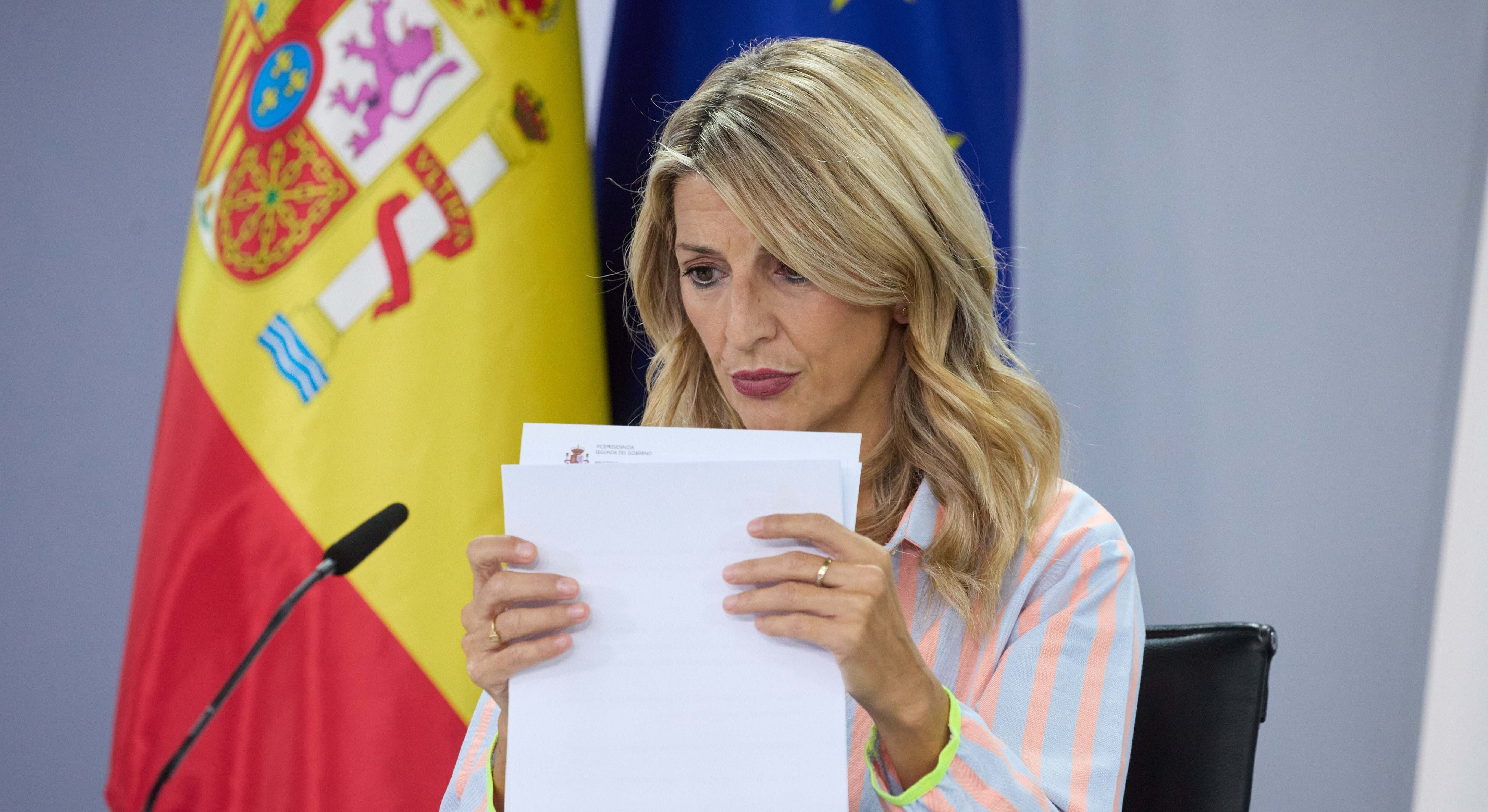 La vicepresidenta segunda y ministra de Trabajo, Yolanda Díaz