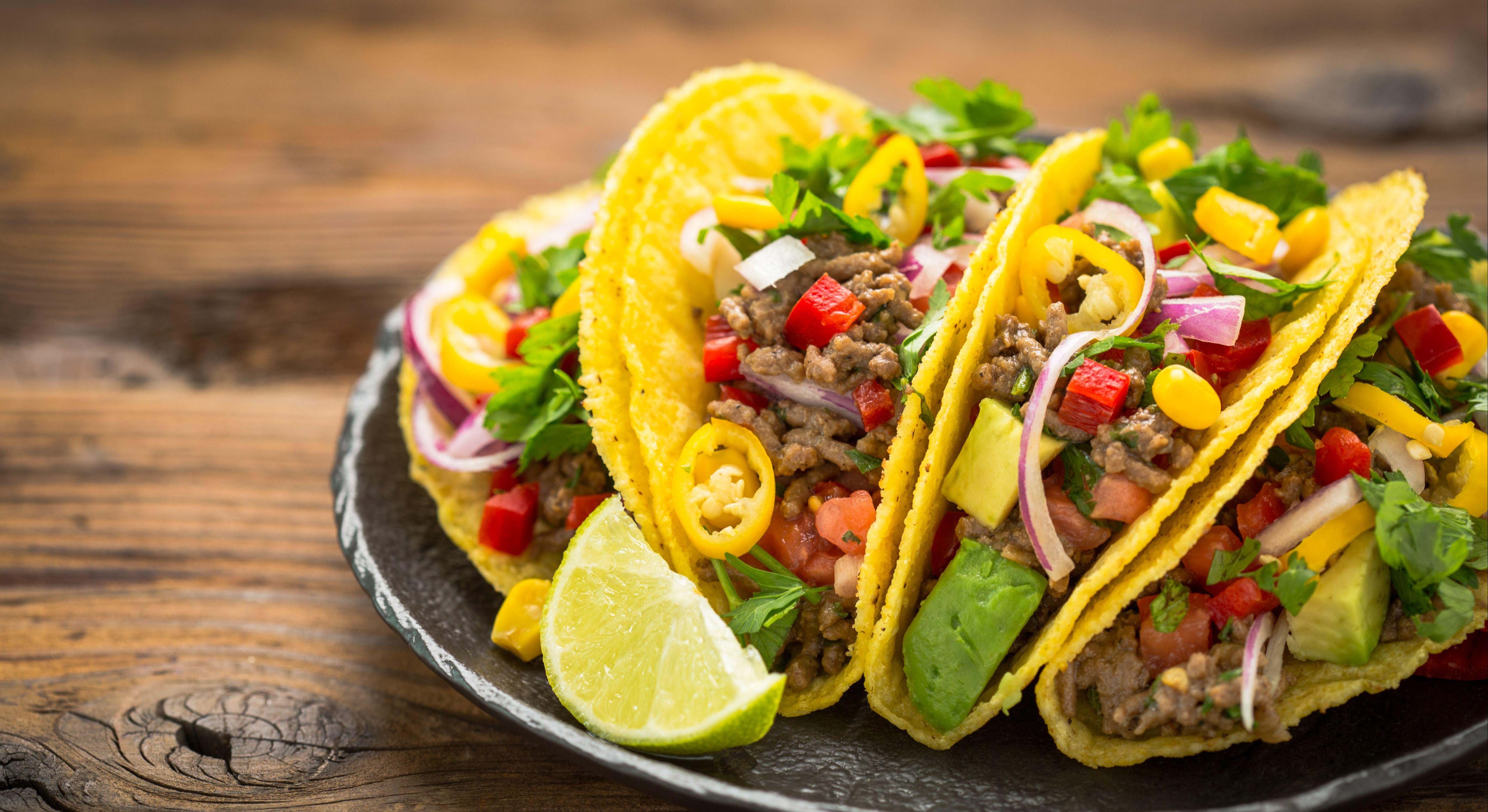 Plato de tacos mexicanos