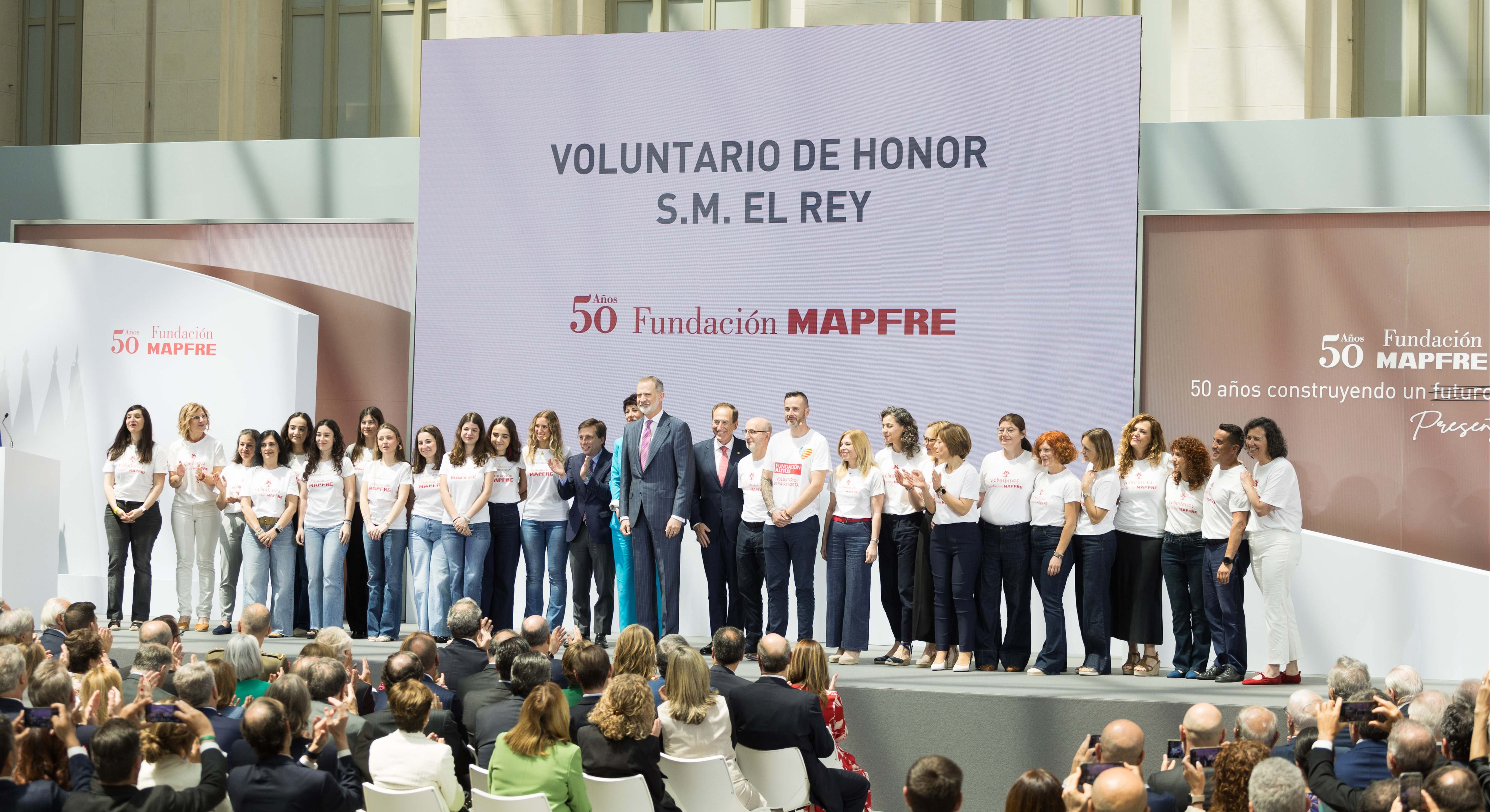 El Rey preside el 50 aniversario de Fundación Mapfre y destaca su contribución a la educación, la investigación y la cultura