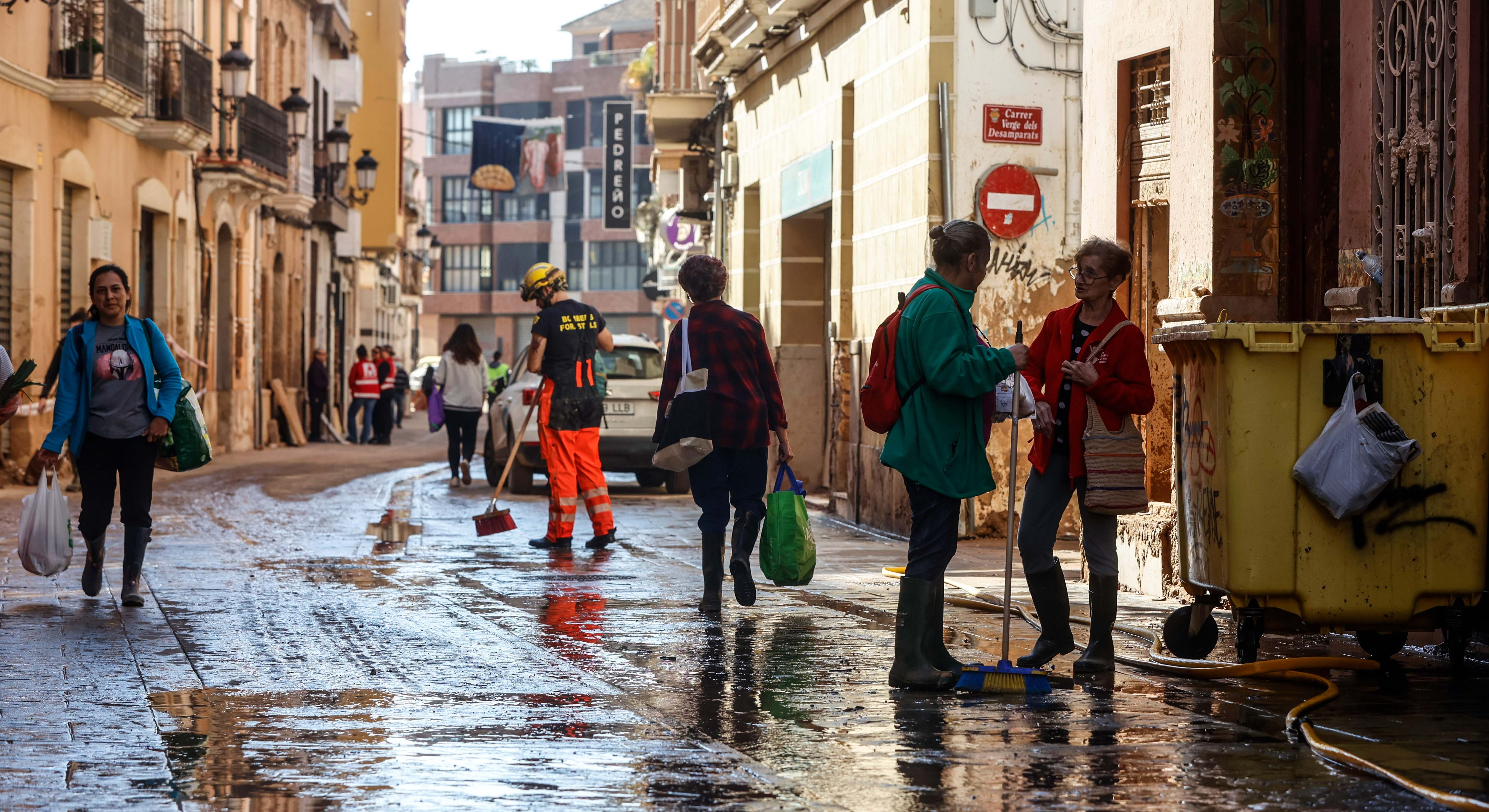 Una imagen de los estragos generados por la DANA en Paiporta (Valencia).
