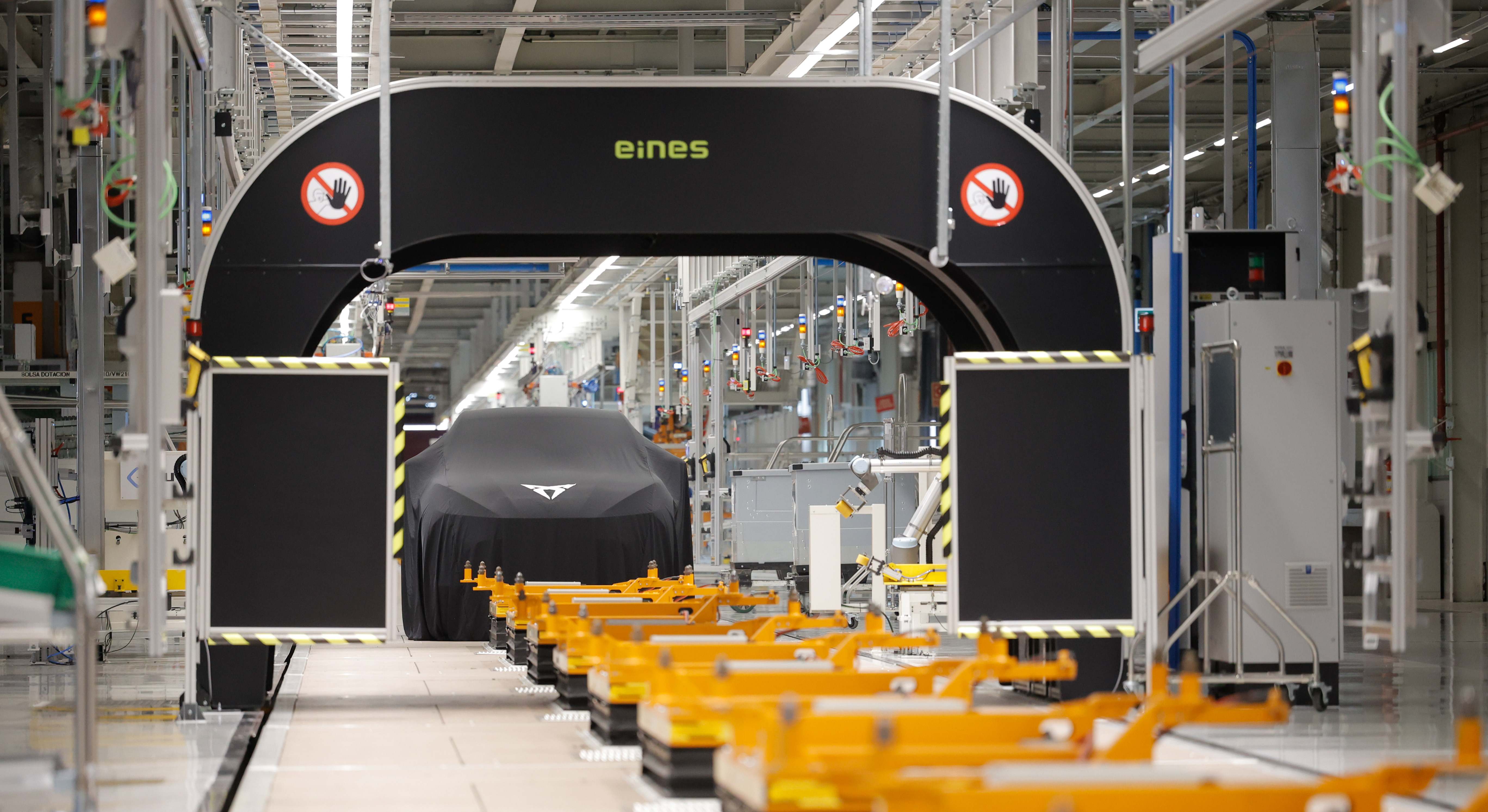 Línea de producción de Cupra en Martorell (Barcelona)