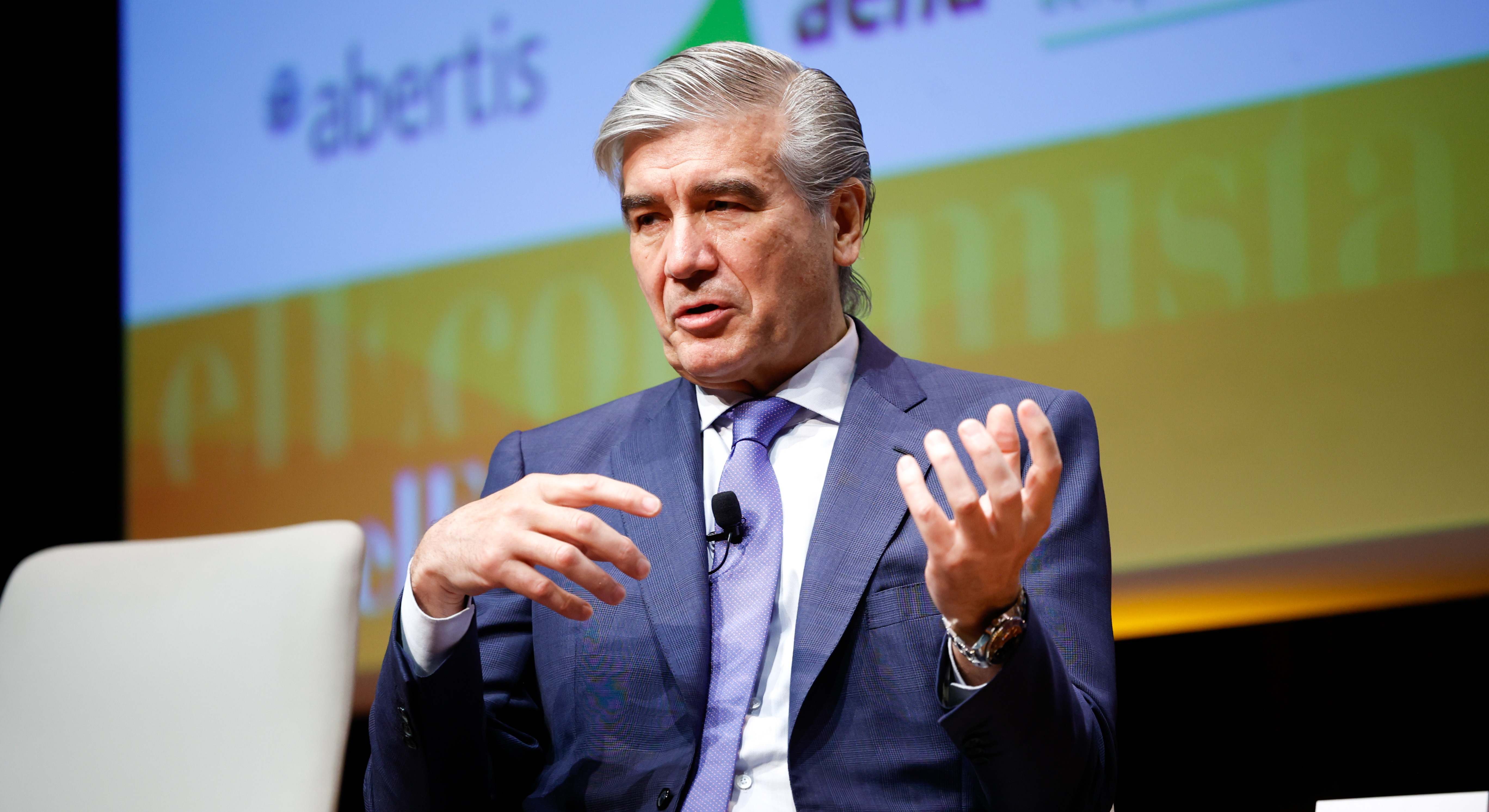 Francisco Reynés, presidente y CEO de Naturgy, durante el foro 'El resurgir empresarial de Catalunya'. / eE