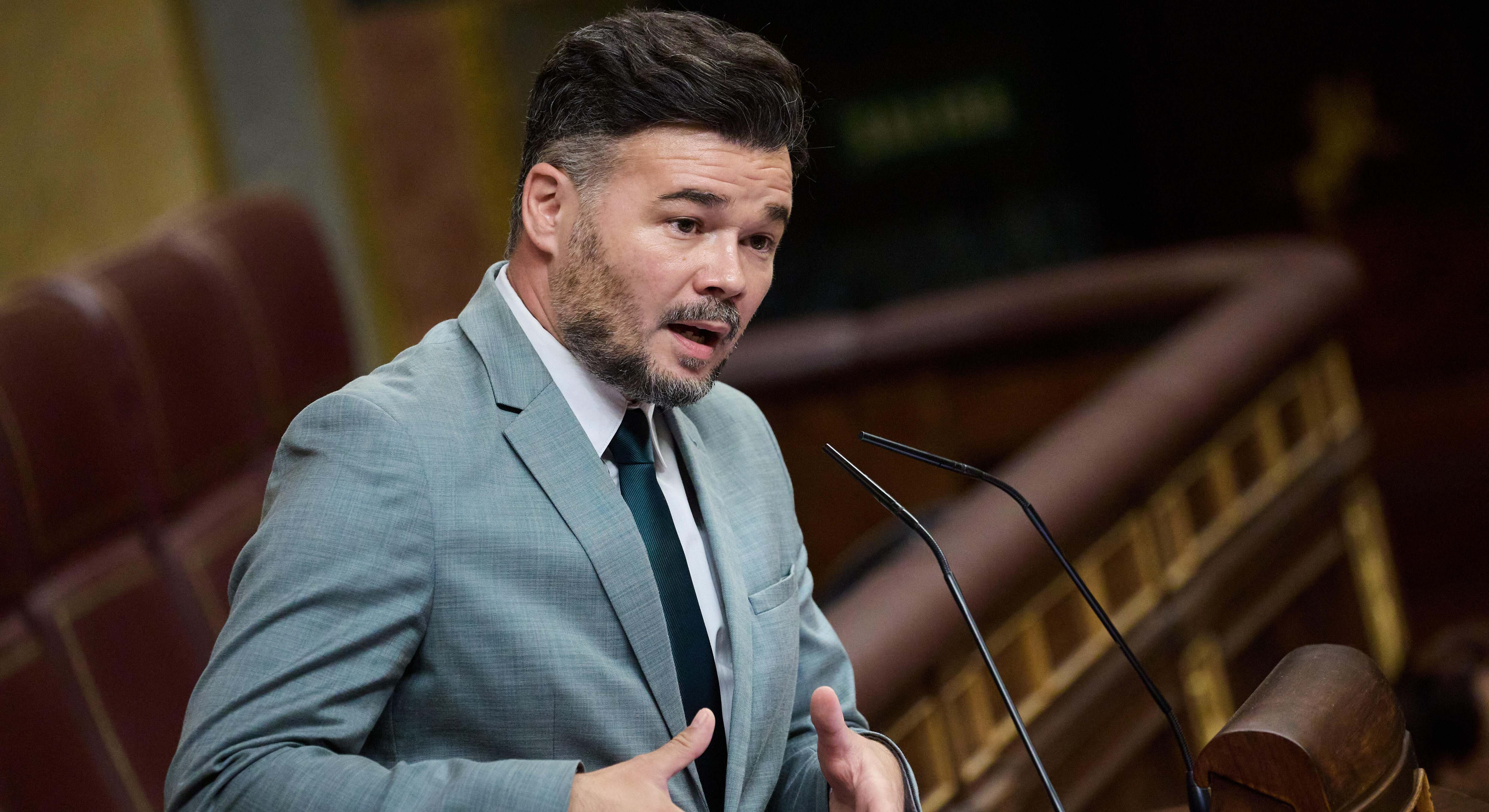 Imagen reciente de Gabriel Rufián, portavoz de ERC en el Congreso.