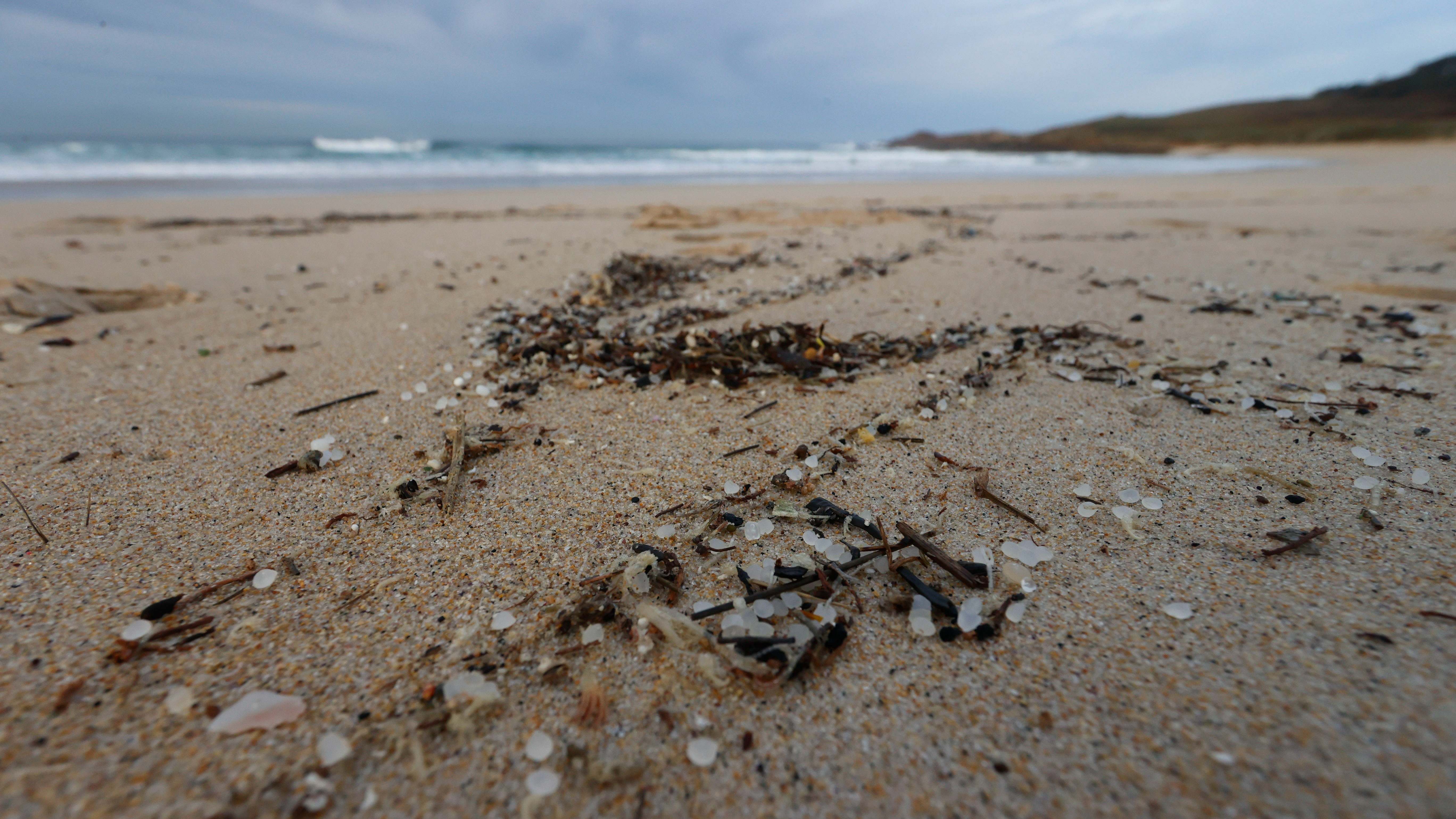 Pellets costa Galicia, Asturias, Placampa nivel alerta contaminación marina