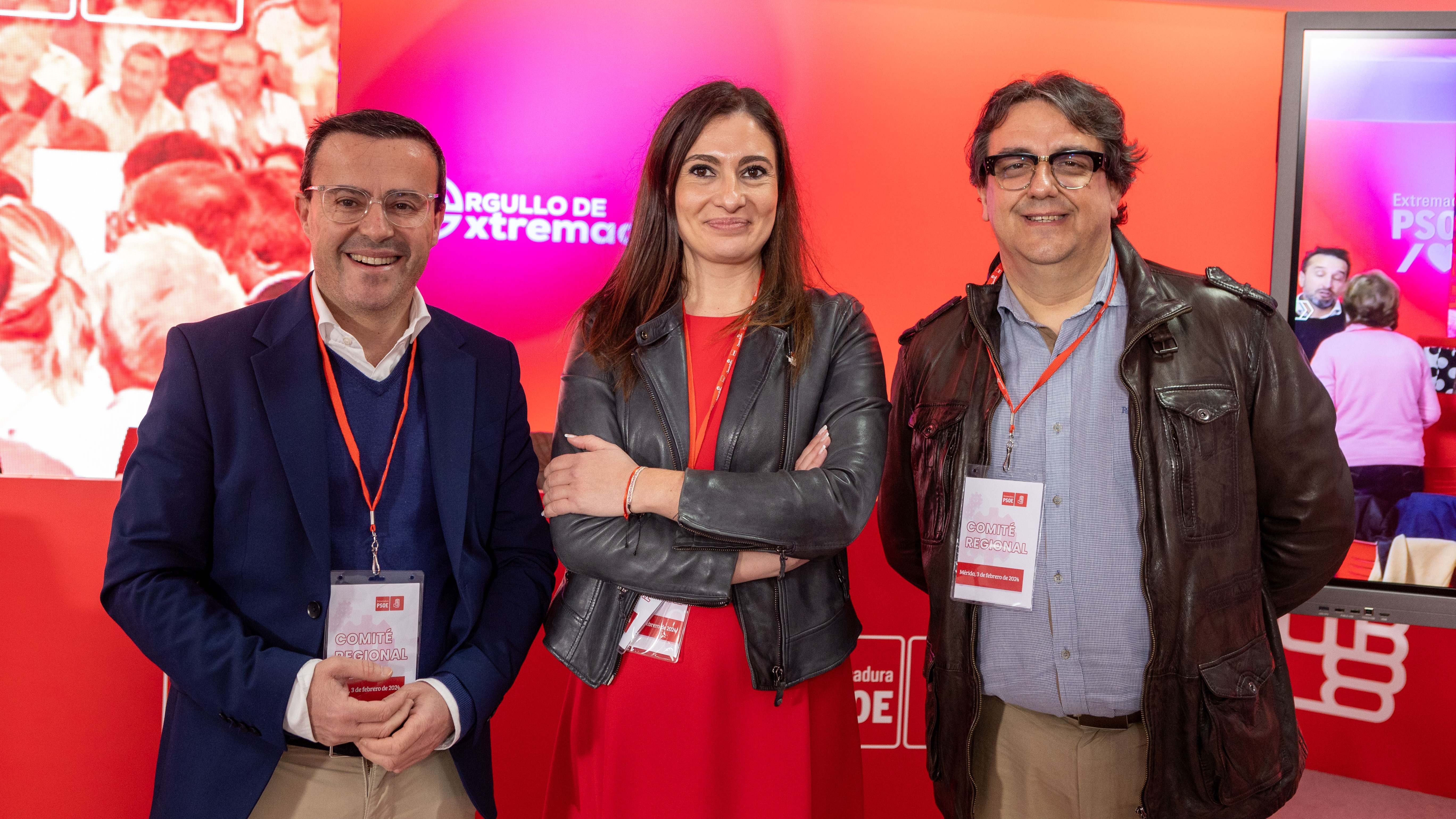 Miguel Ángel Gallardo, Lara Garlito y José María Vergeles