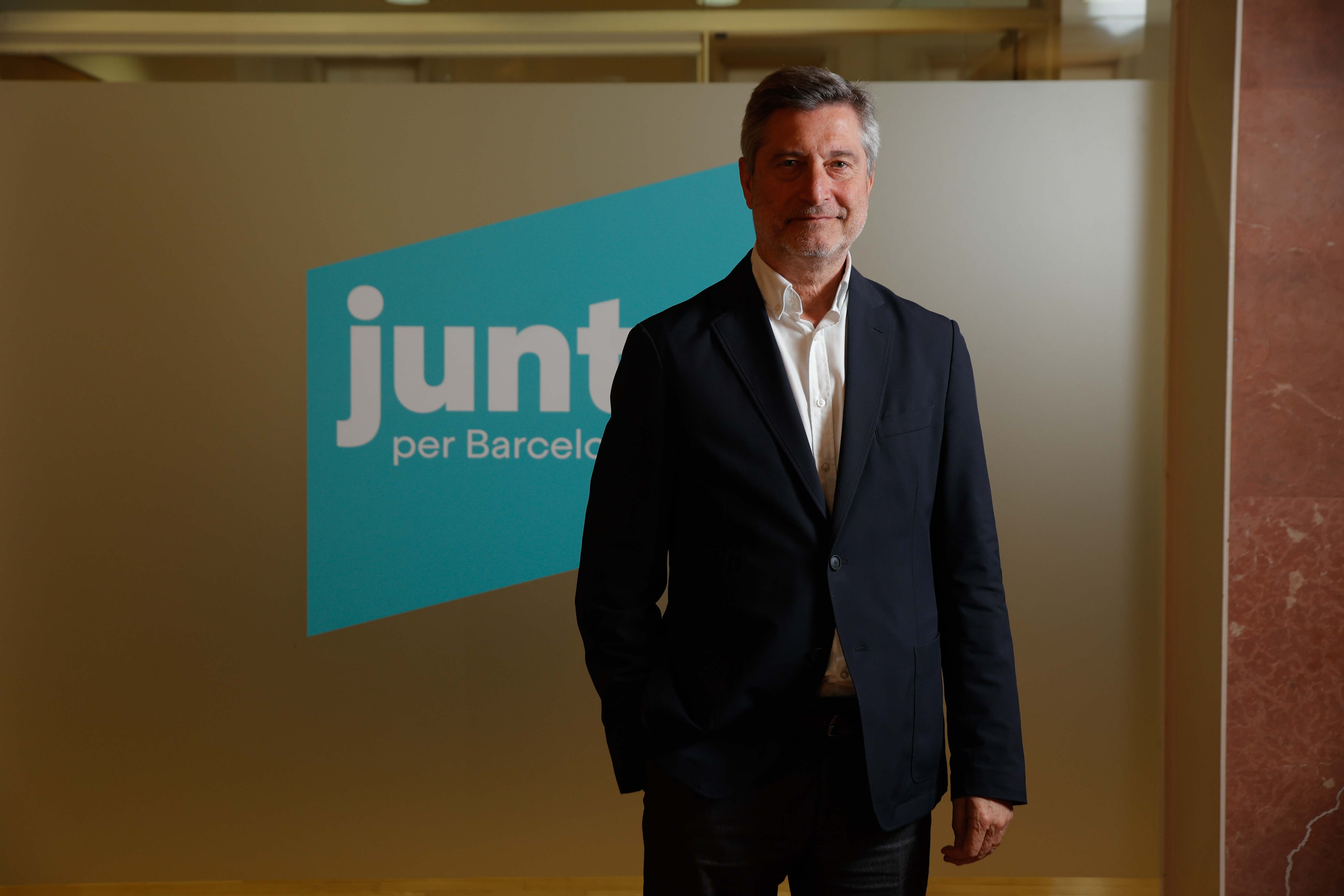 Jordi Martí, presidente del grupo municipal de Junts per Barcelona. KIKE RINCÓN