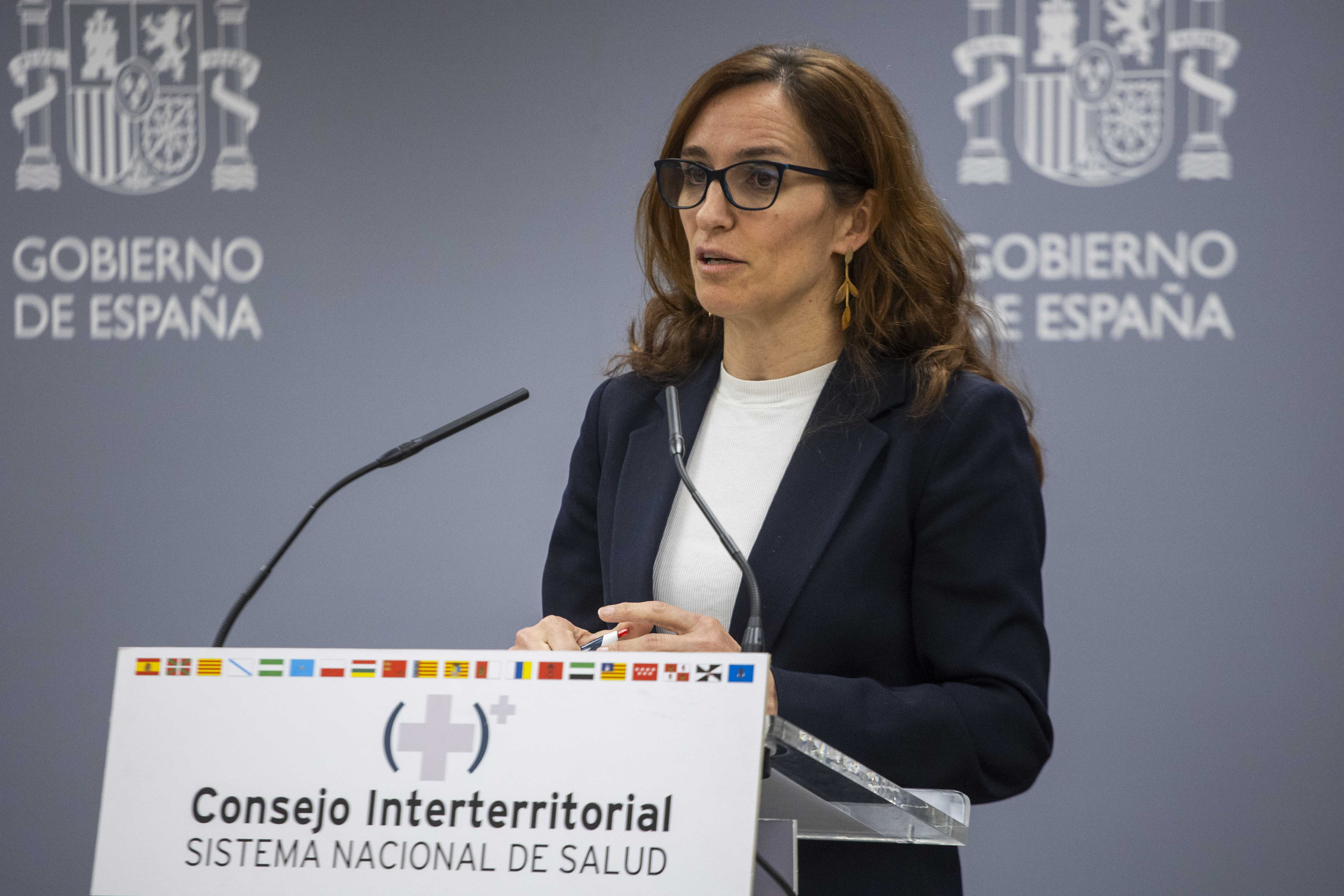 La ministra de Sanidad, Mónica García
